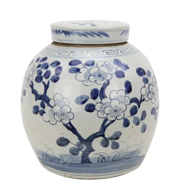 Floral Flat Top Jar - The Mayfair Hall