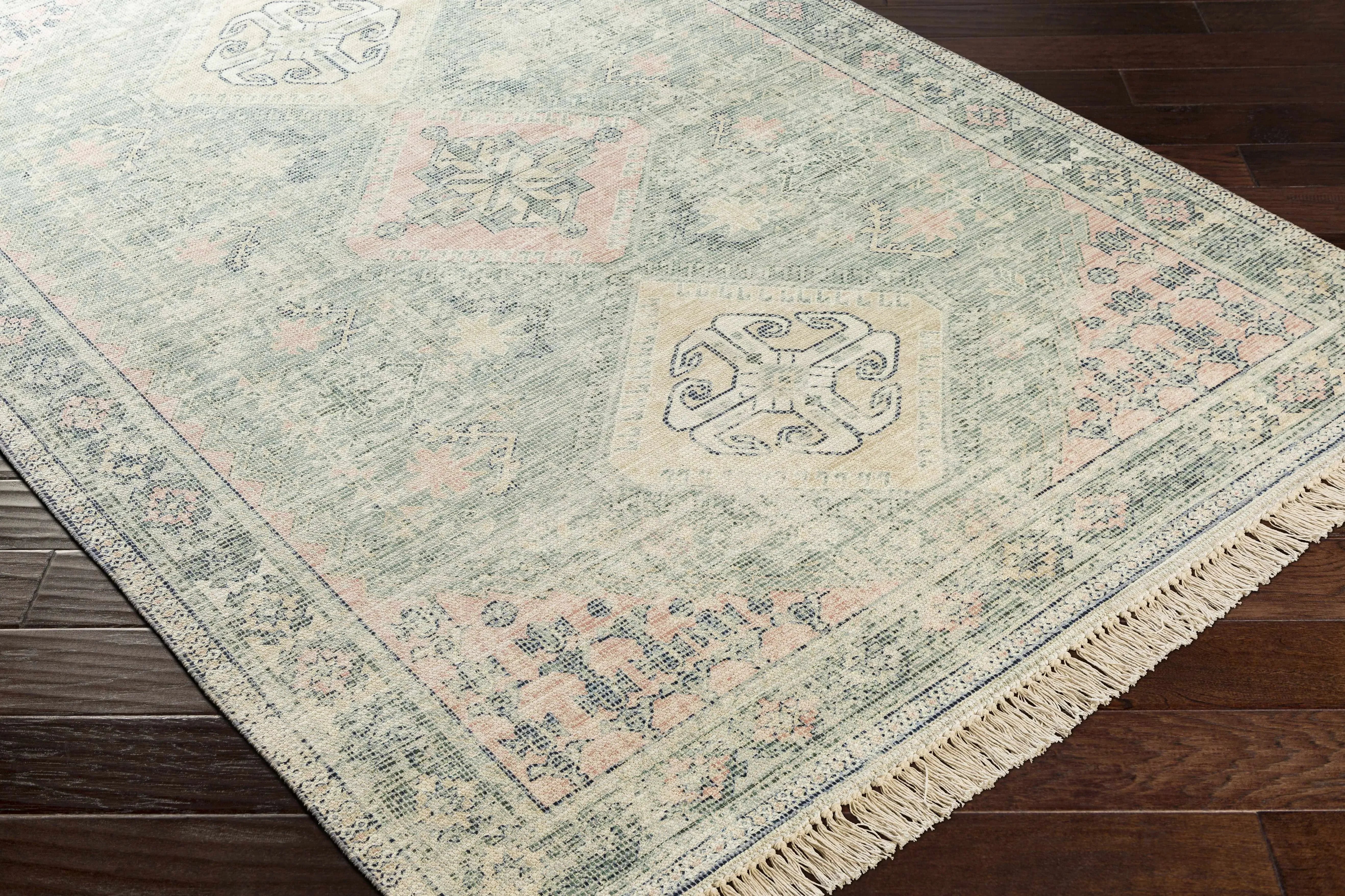 Foraker Sage Cotton Rug - The Mayfair Hall