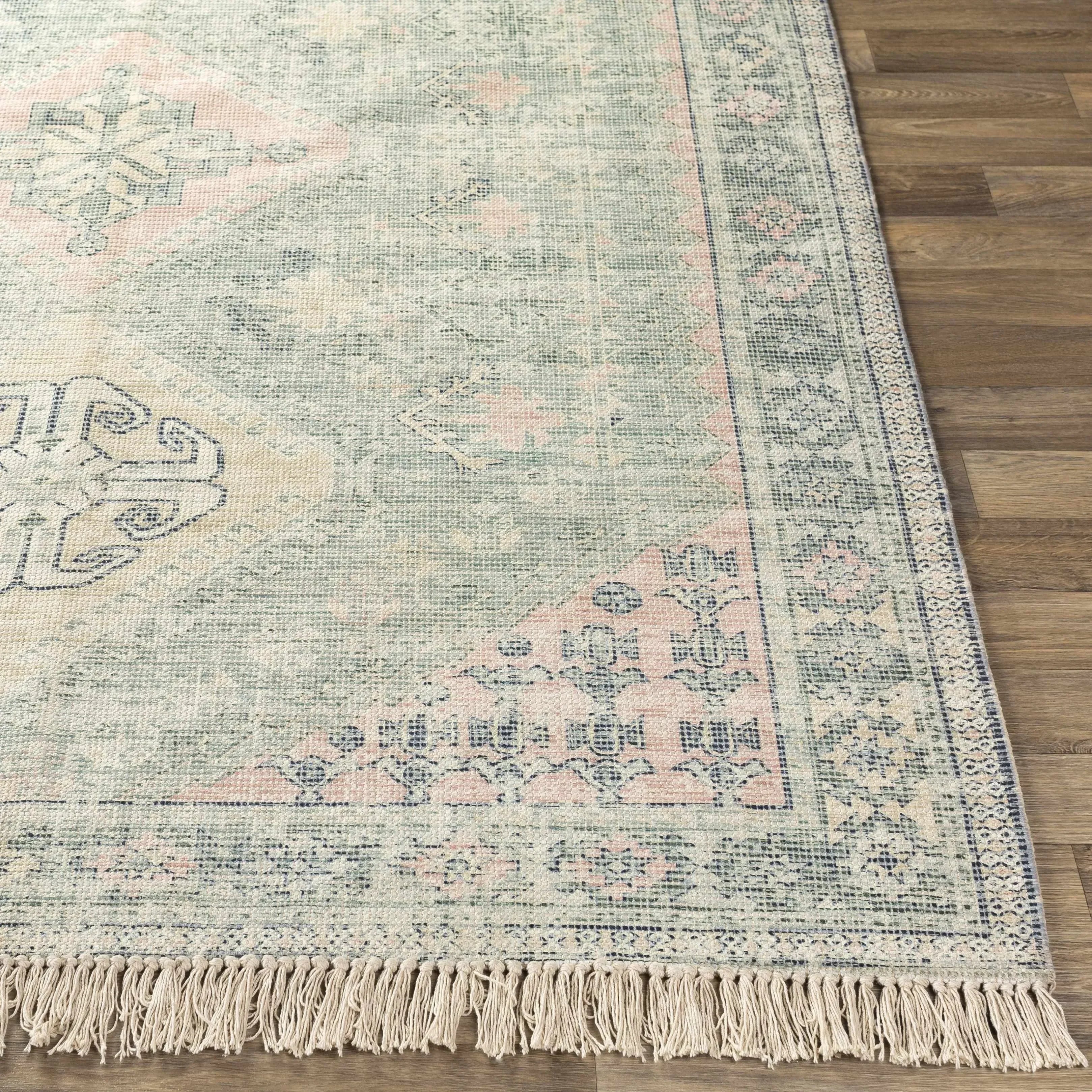 Foraker Sage Cotton Rug - The Mayfair Hall
