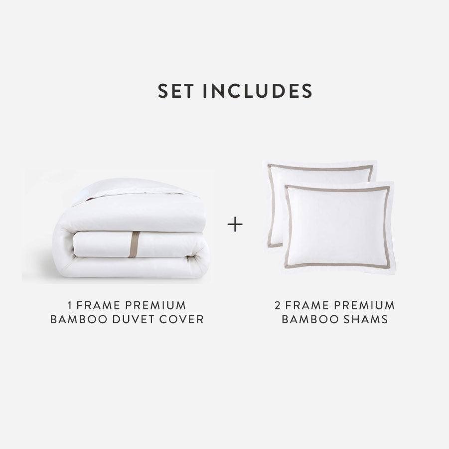 Frame Premium Bamboo Duvet Bundle
