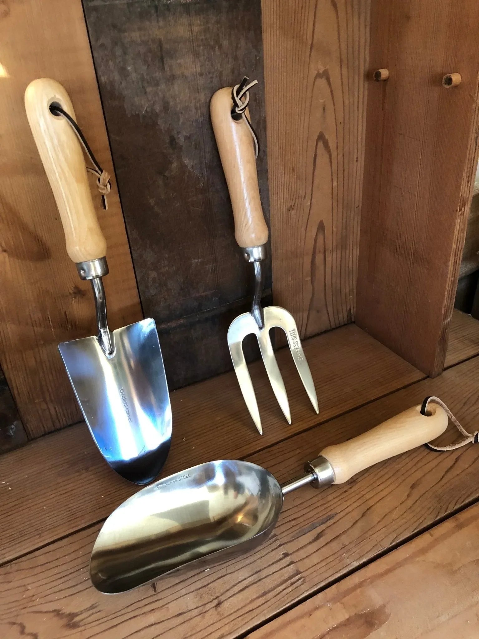 Garden Hand Tool Set - Hardwood and Stainless - The Mayfair Hall