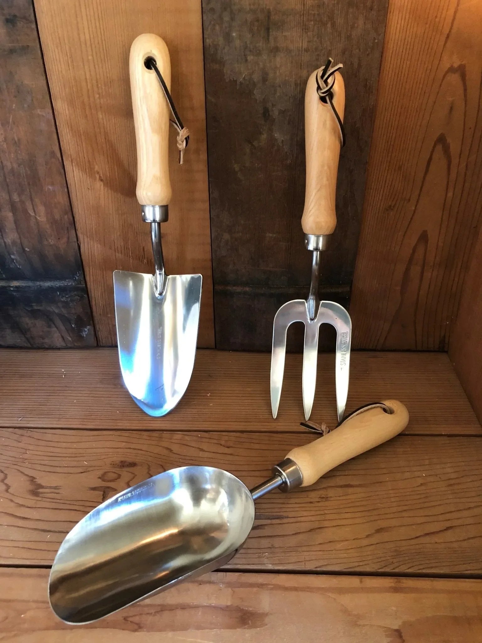 Garden Hand Tool Set - Hardwood and Stainless - The Mayfair Hall
