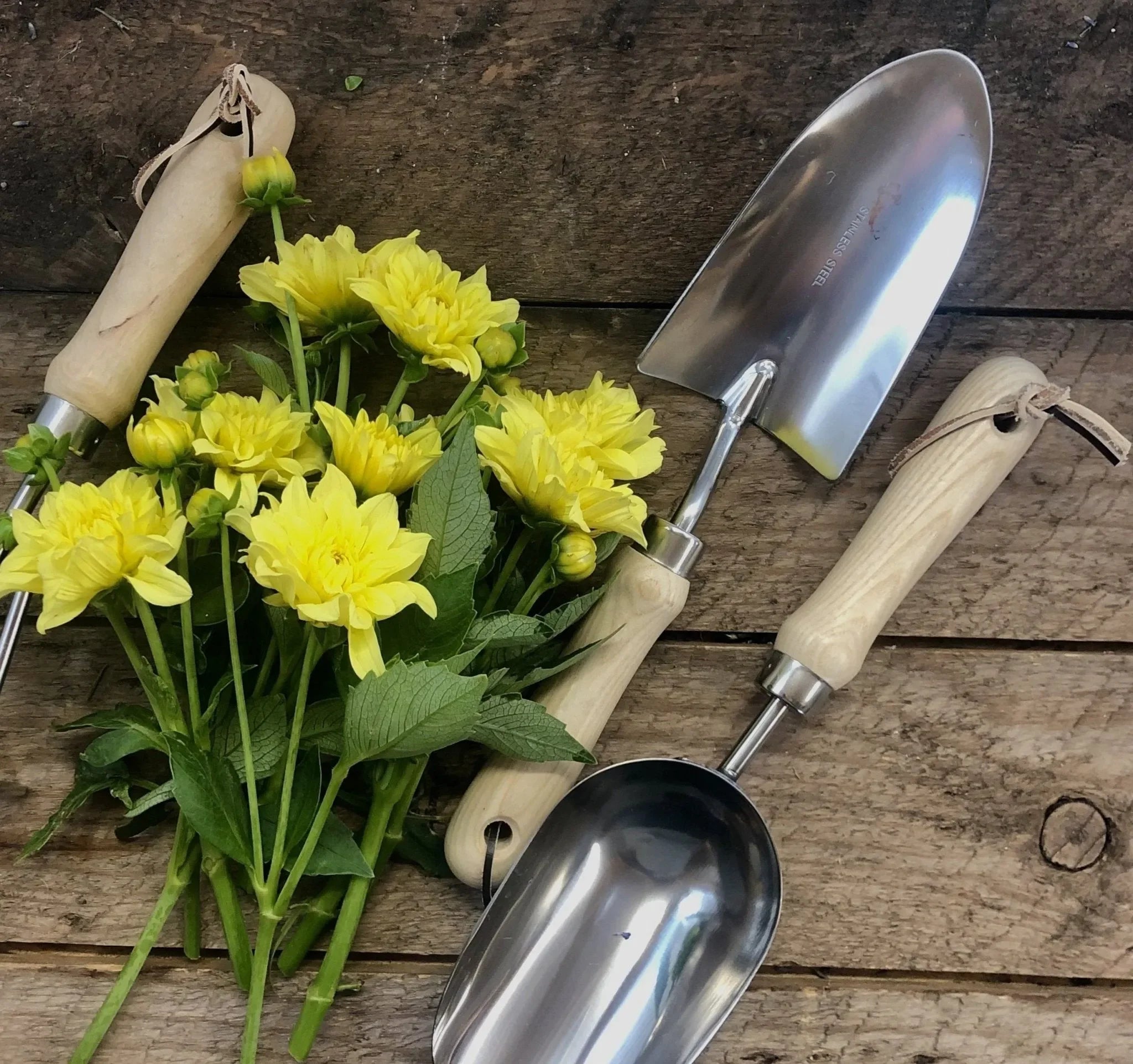 Garden Hand Tool Set - Hardwood and Stainless - The Mayfair Hall