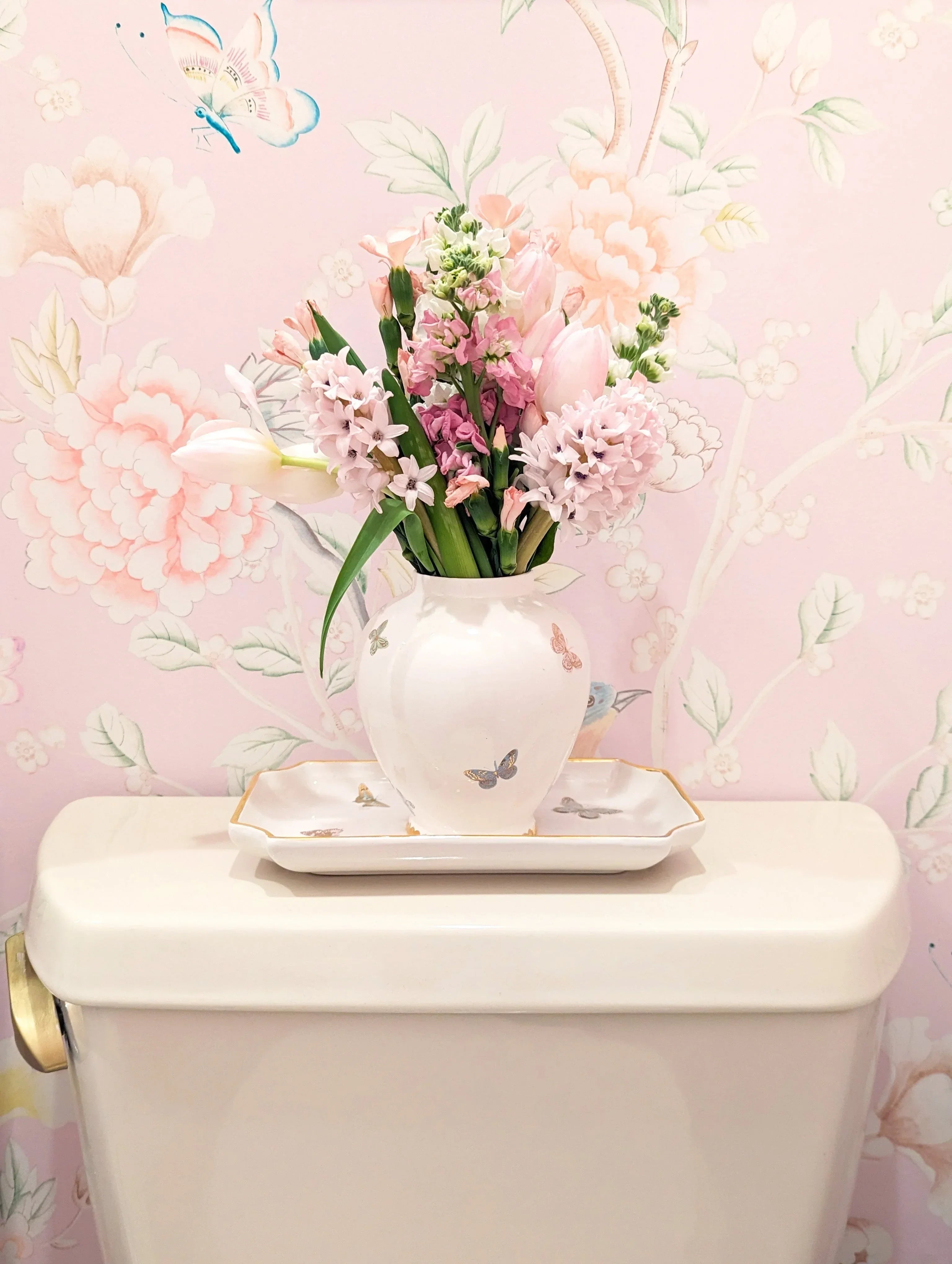 Gilded Butterflies Trays with 22K Gold Accent - The Mayfair Hall