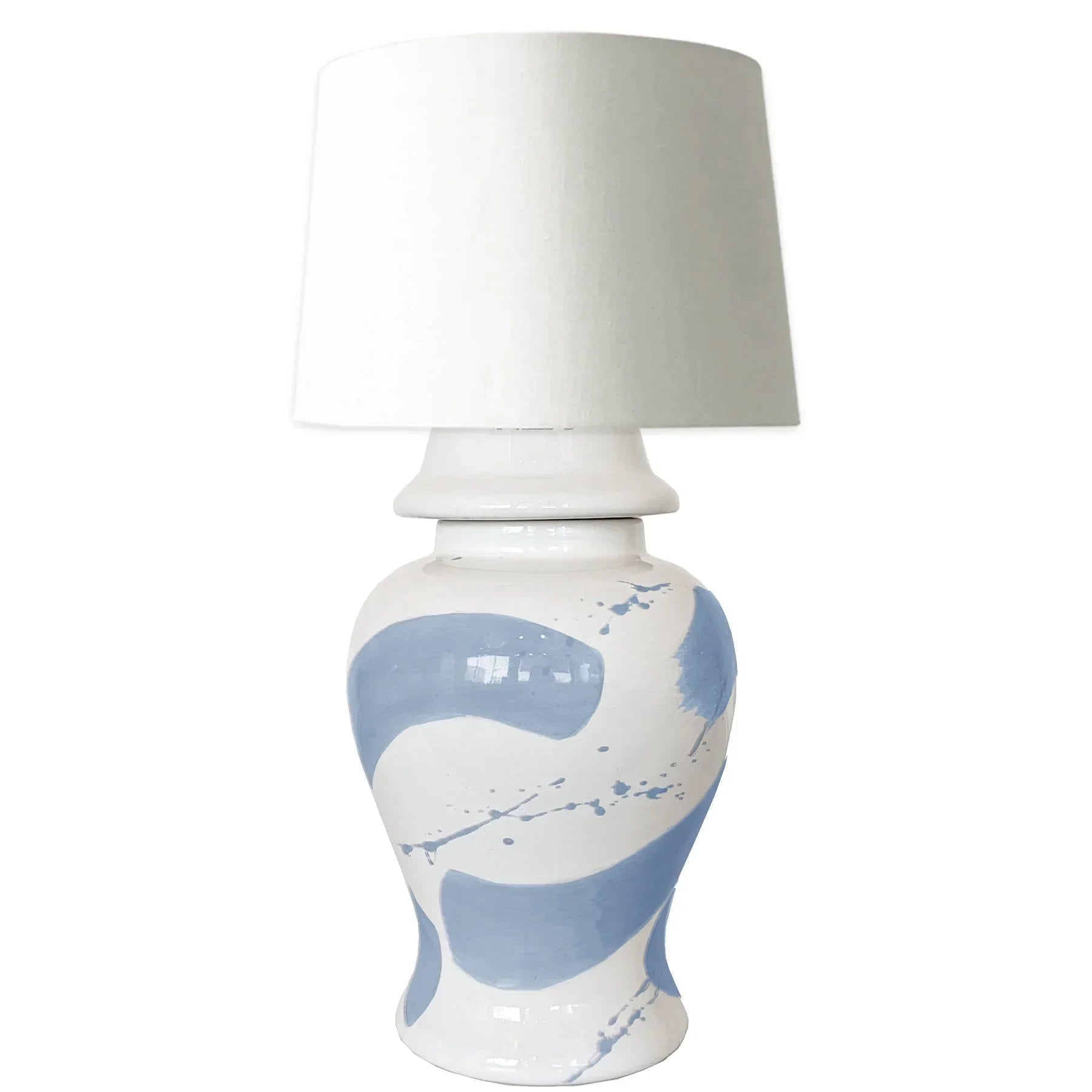 Serenity Brushstroke Ginger Jar Lamp - The Mayfair Hall