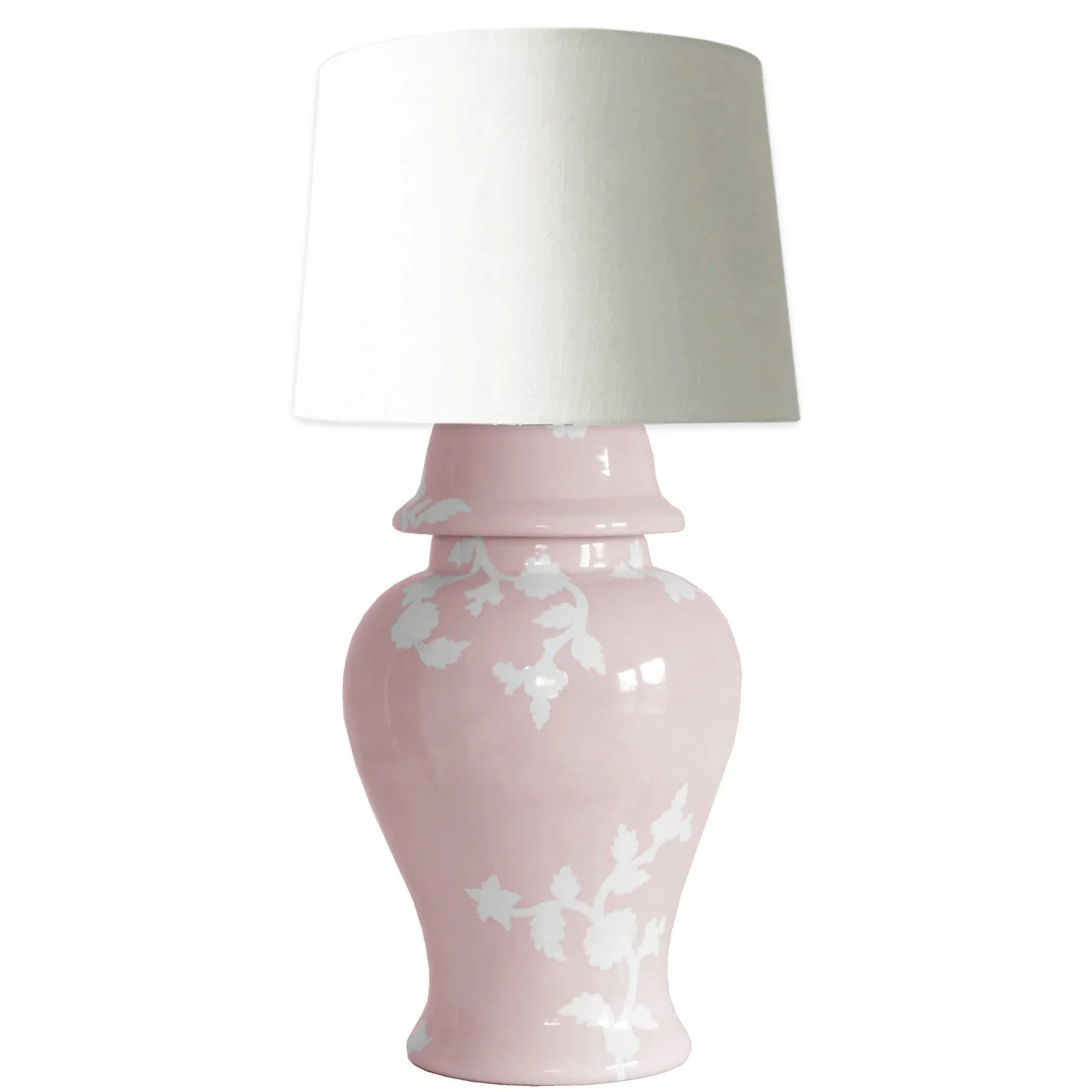 Chinoiserie Dreams Ginger Jar Lamp in Cherry Blossom - The Mayfair Hall