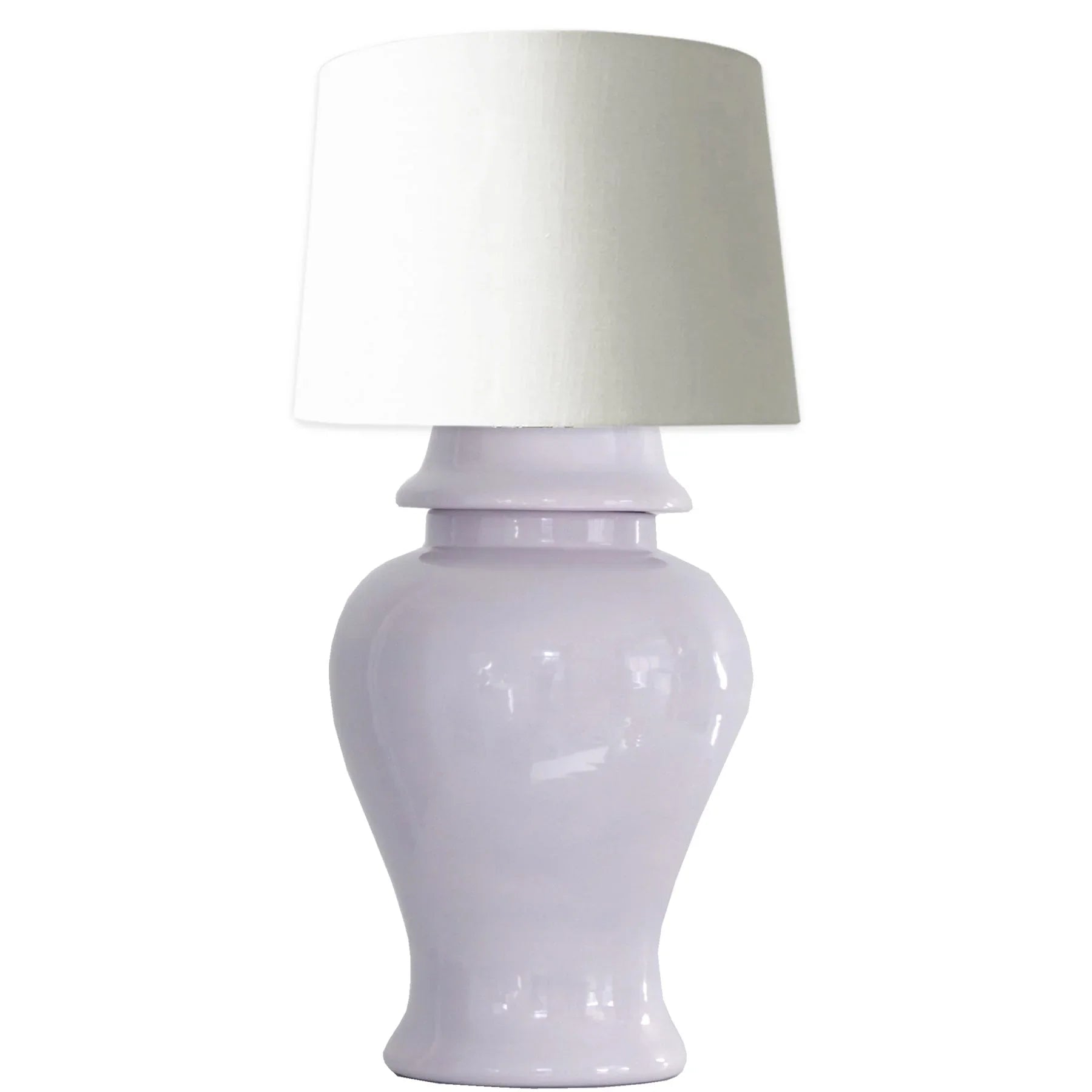 Light Lavender Ginger Jar Lamp - The Mayfair Hall
