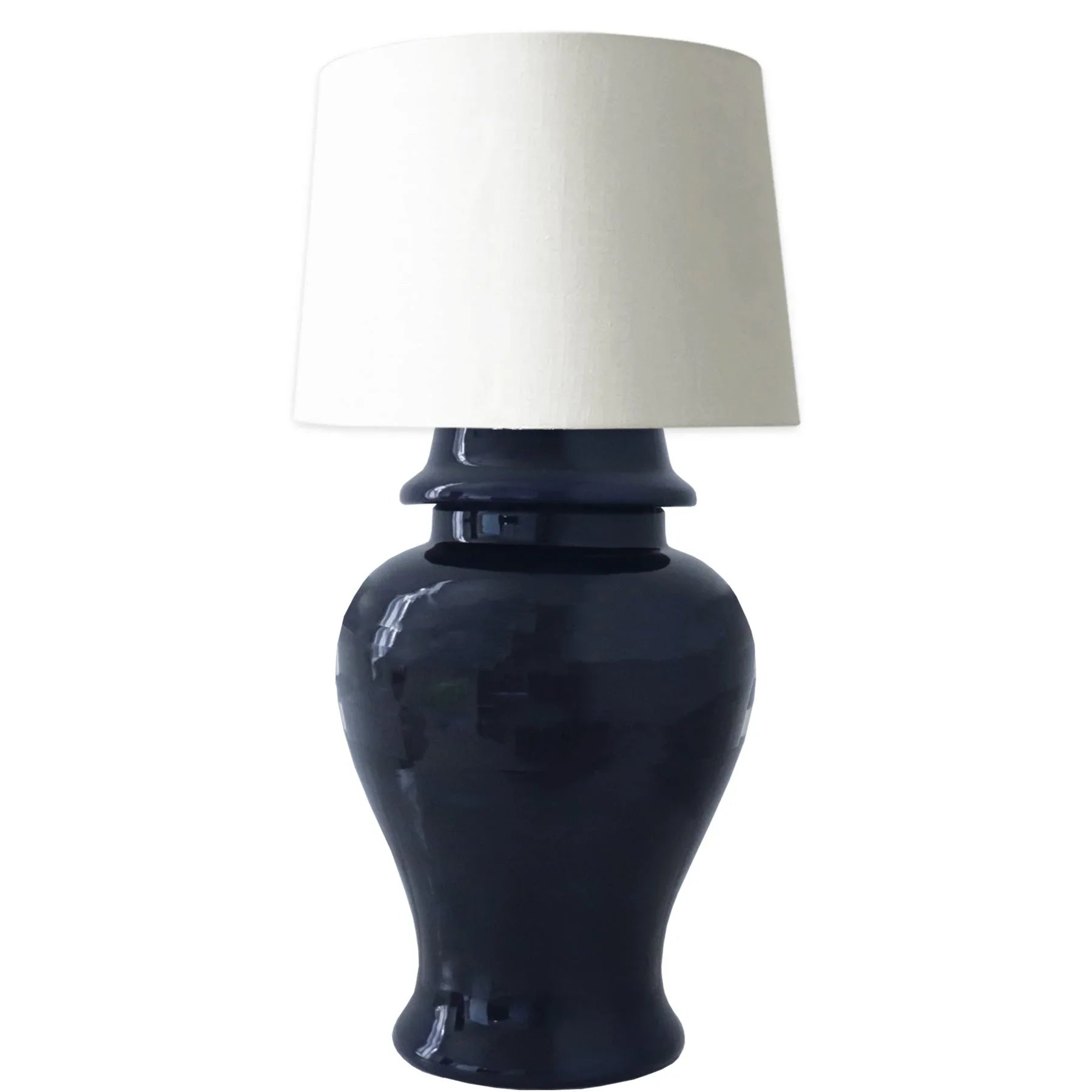 Navy Blue Ginger Jar Lamp - The Mayfair Hall