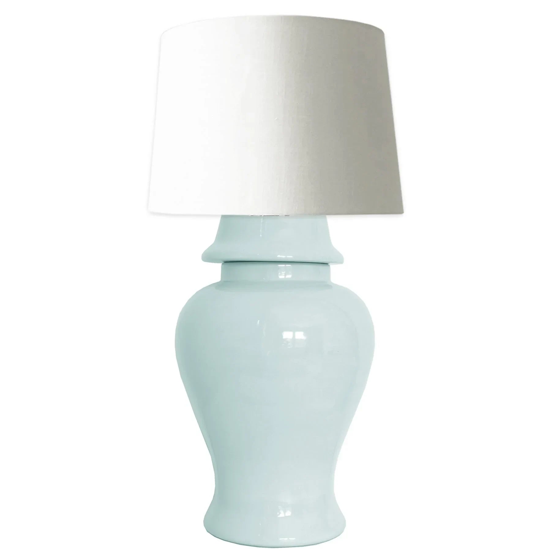 Robin's Egg Blue Ginger Jar Lamp - The Mayfair Hall