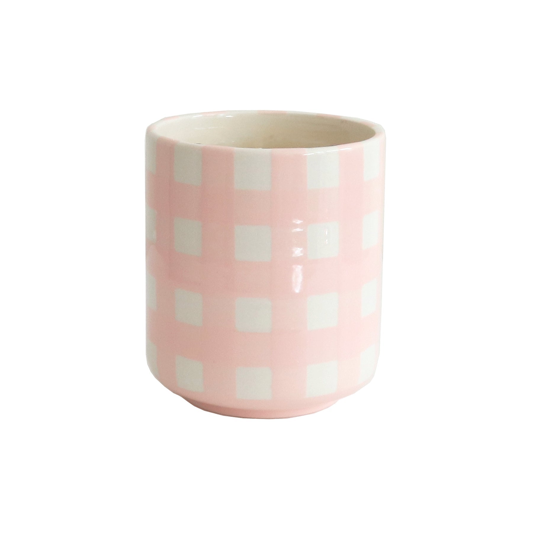 Gingham Vase