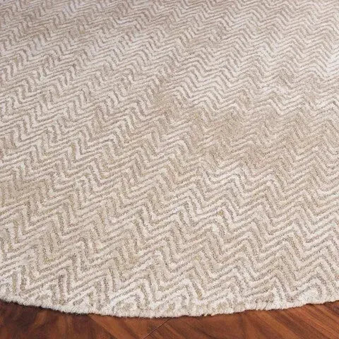 Glamour Viscose Rug in Gold and Ivory - The Mayfair Hall