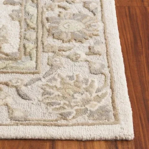 Glamour Wool Rug in Ivory and Gray - The Mayfair Hall
