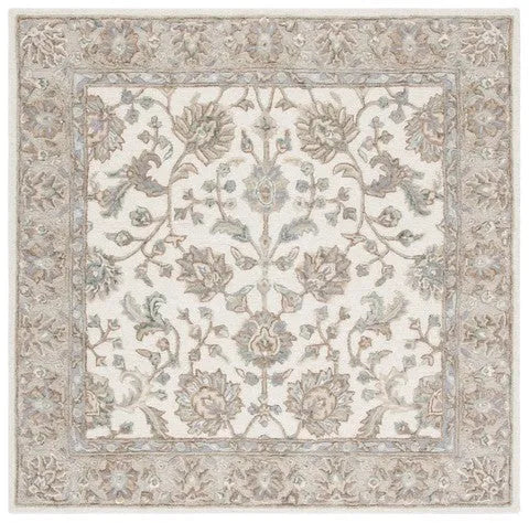 Glamour Wool Rug in Ivory and Gray