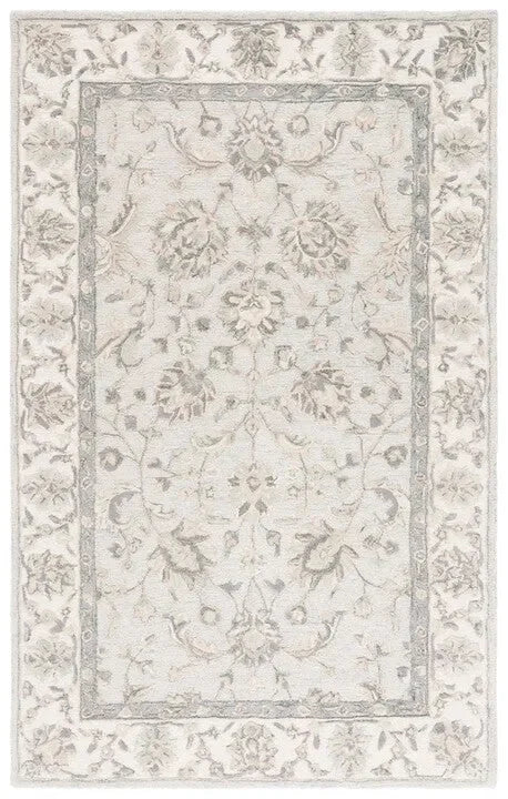 Glamour Wool Rug in Light Blue and Ivory - The Mayfair Hall