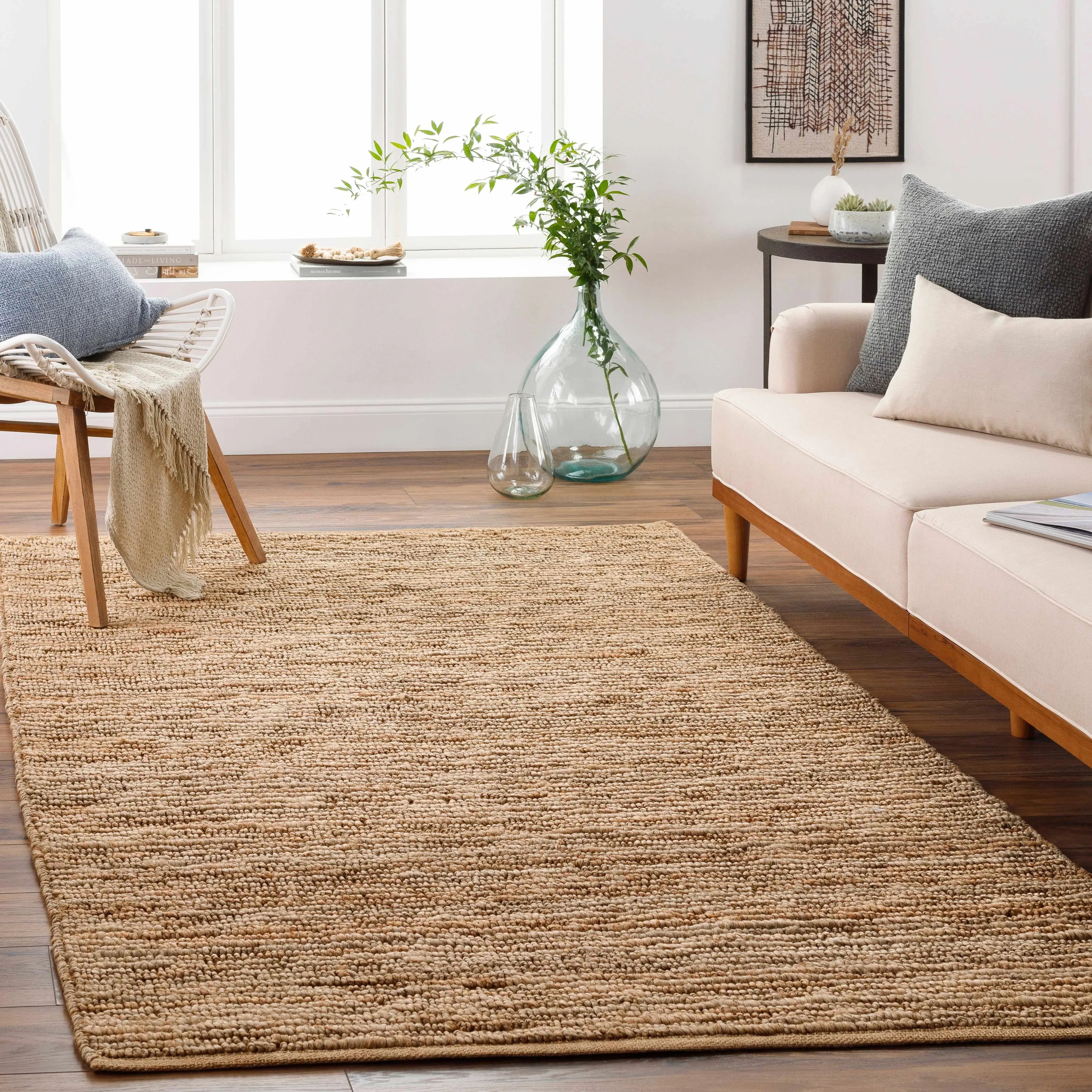Glover Natural Braided Jute Carpet - The Mayfair Hall