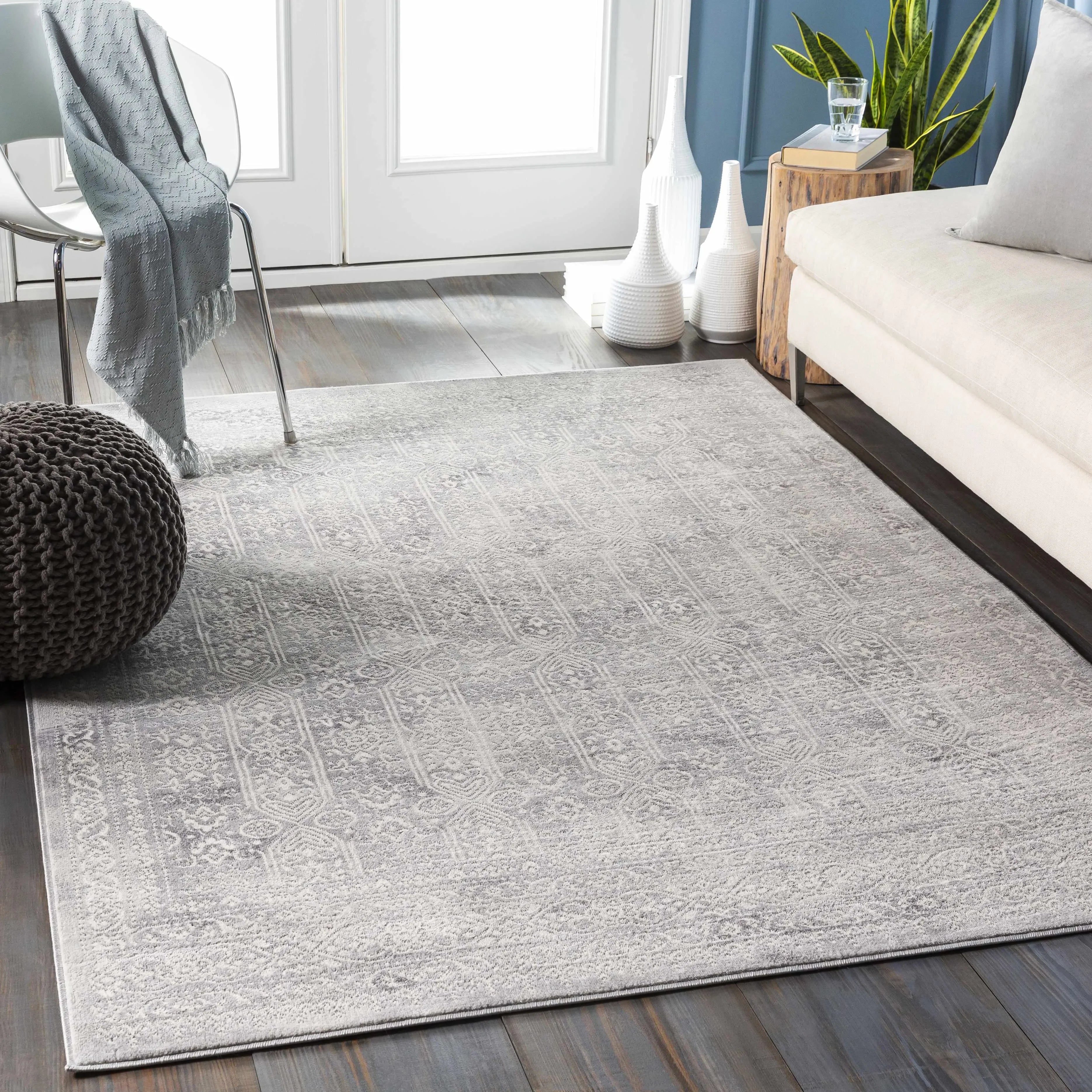 Michie Gray Area Rug - The Mayfair Hall
