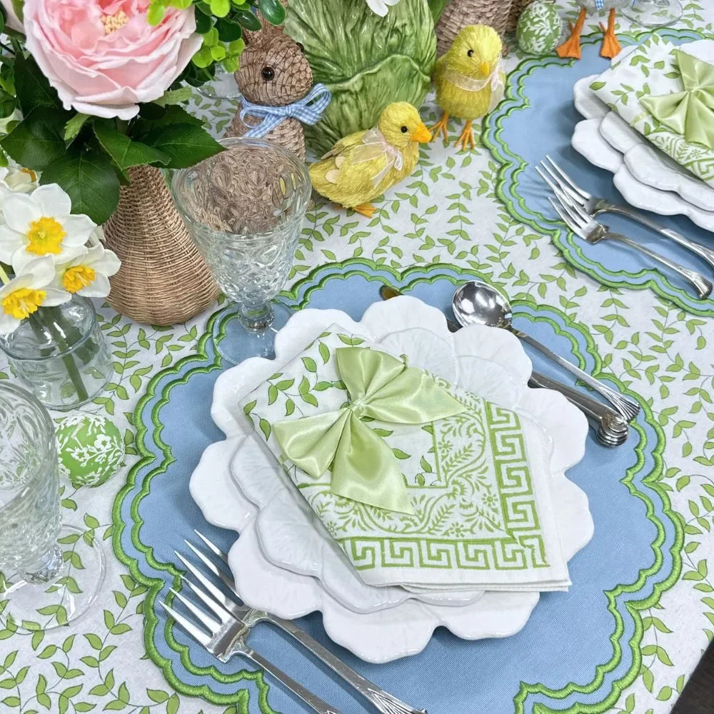 Light Green Leaves - Napkin (Set of 4) - The Mayfair Hall