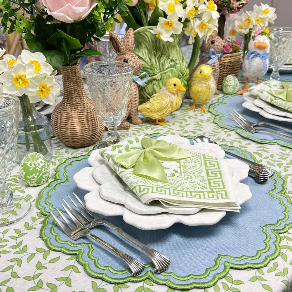 Light Green Leaves - Tablecloth - The Mayfair Hall