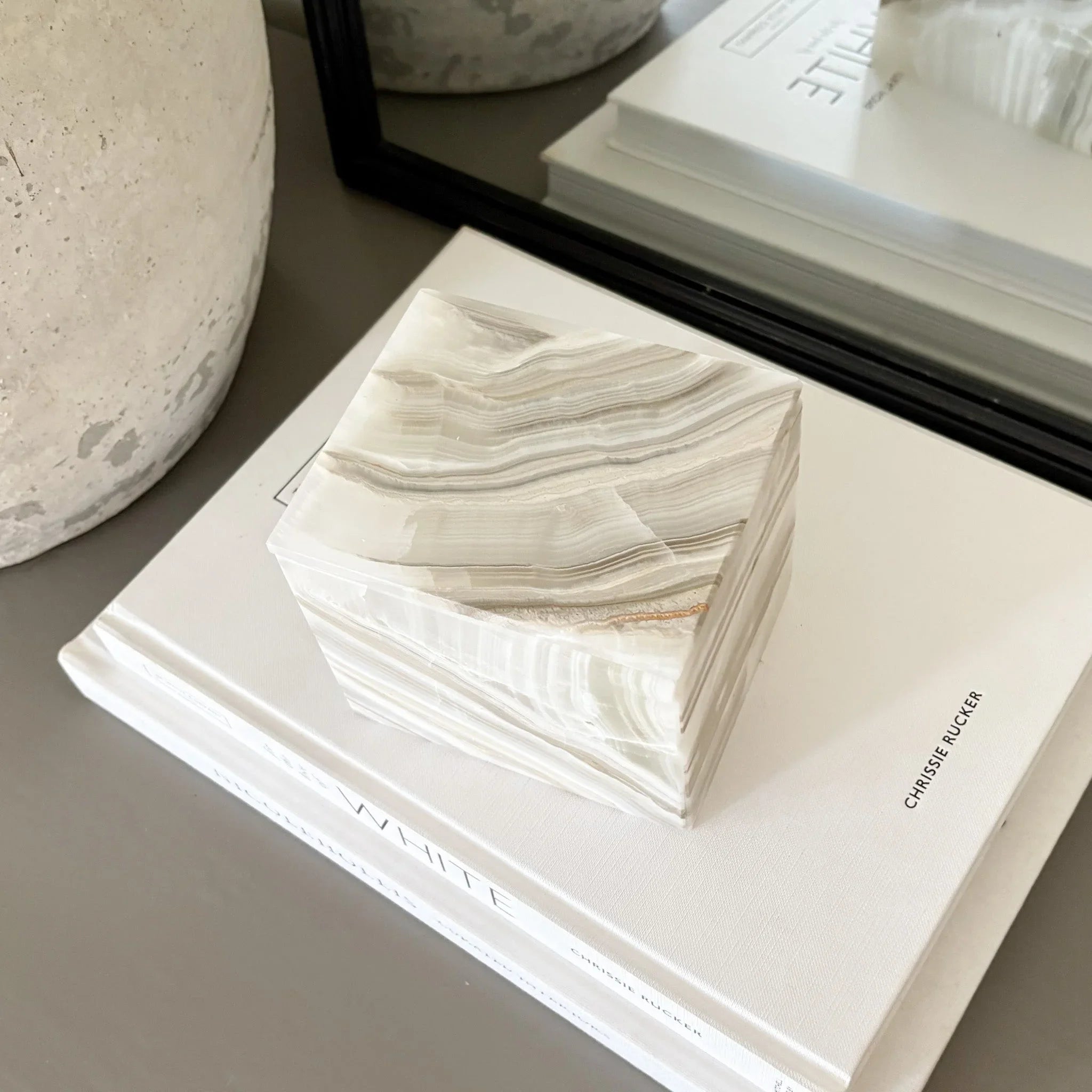 Grey Onyx Lidded Box - The Mayfair Hall