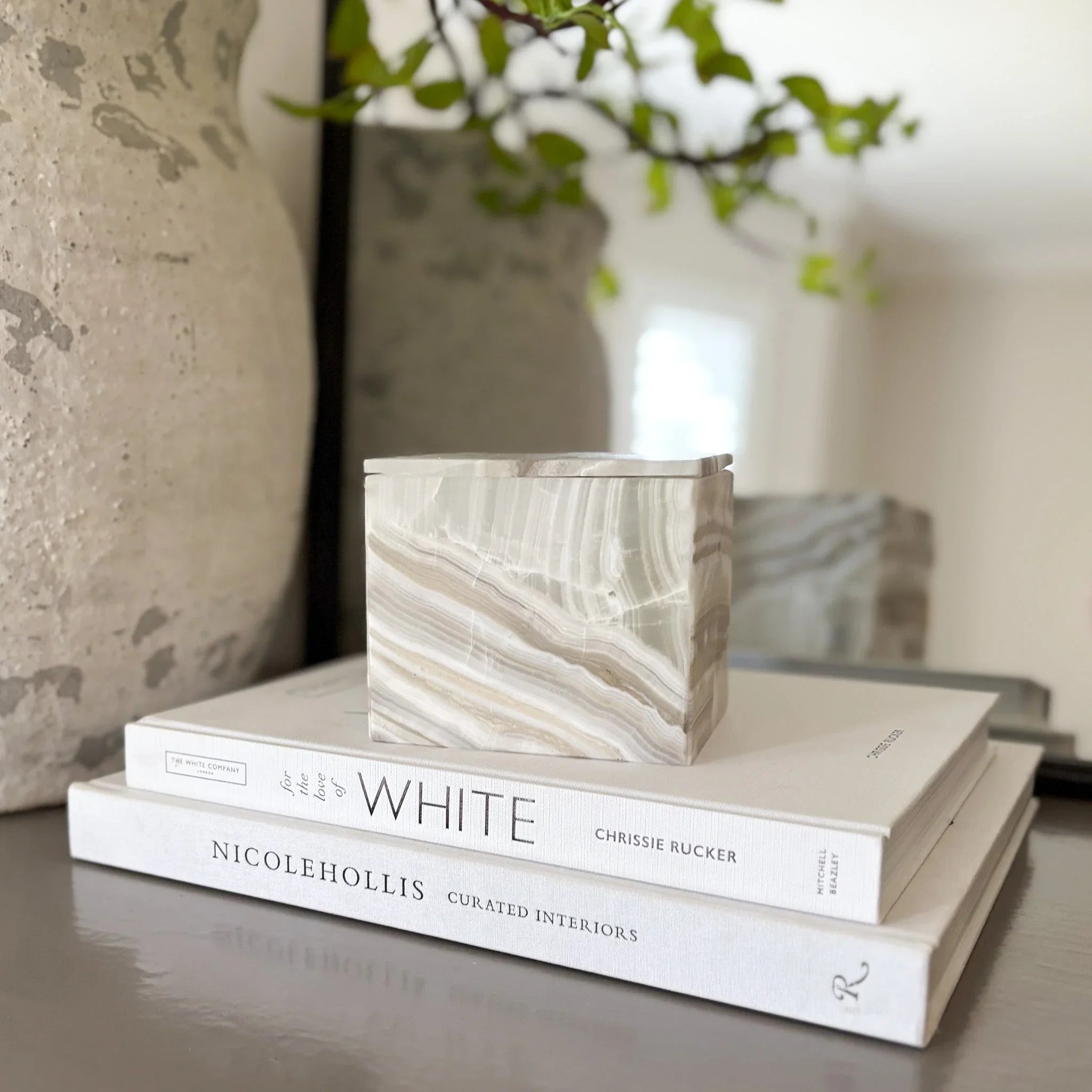 Grey Onyx Lidded Box - The Mayfair Hall