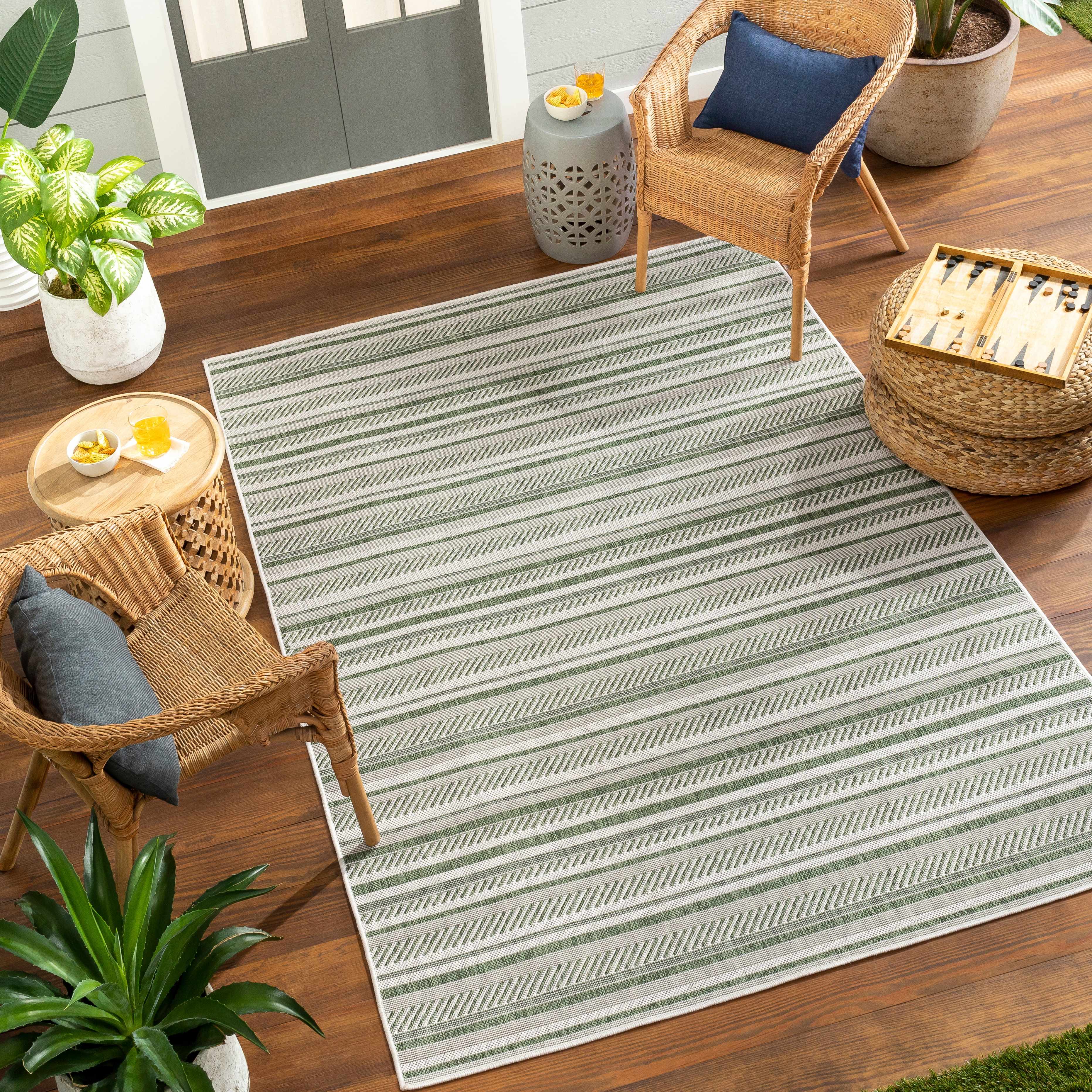Gram Striped Nordic Outdoor Rug