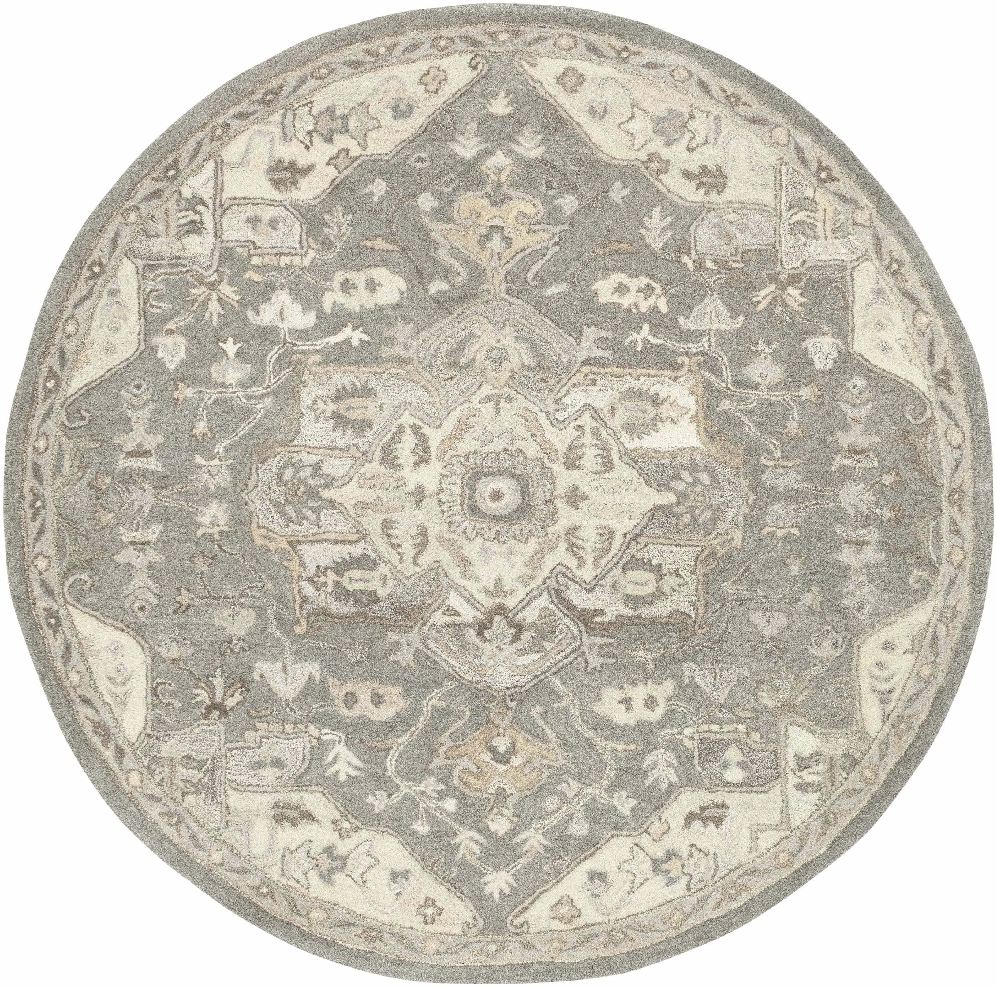 Broomfield 1196 Wool Rug in Taupe