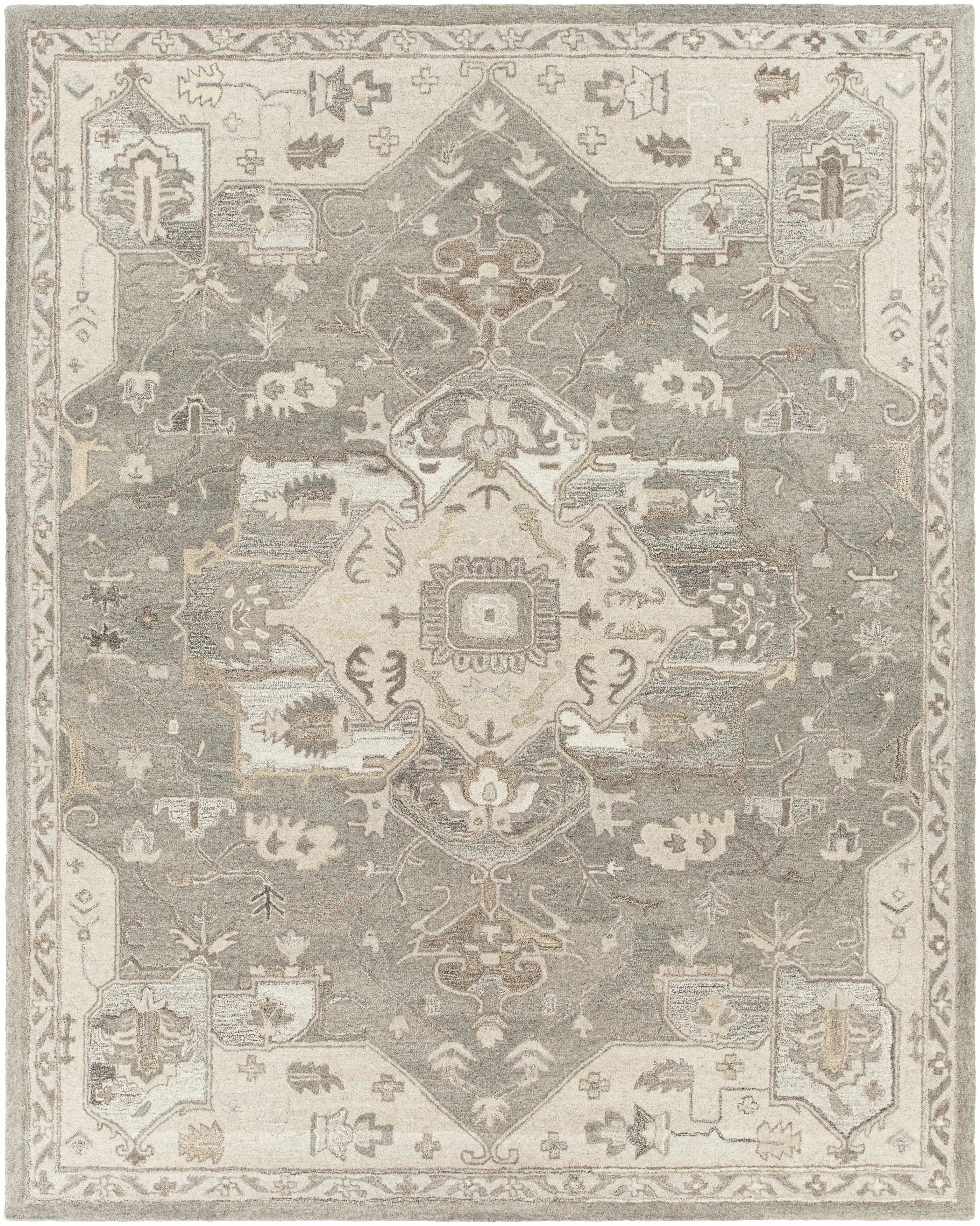 Broomfield 1196 Wool Rug in Taupe