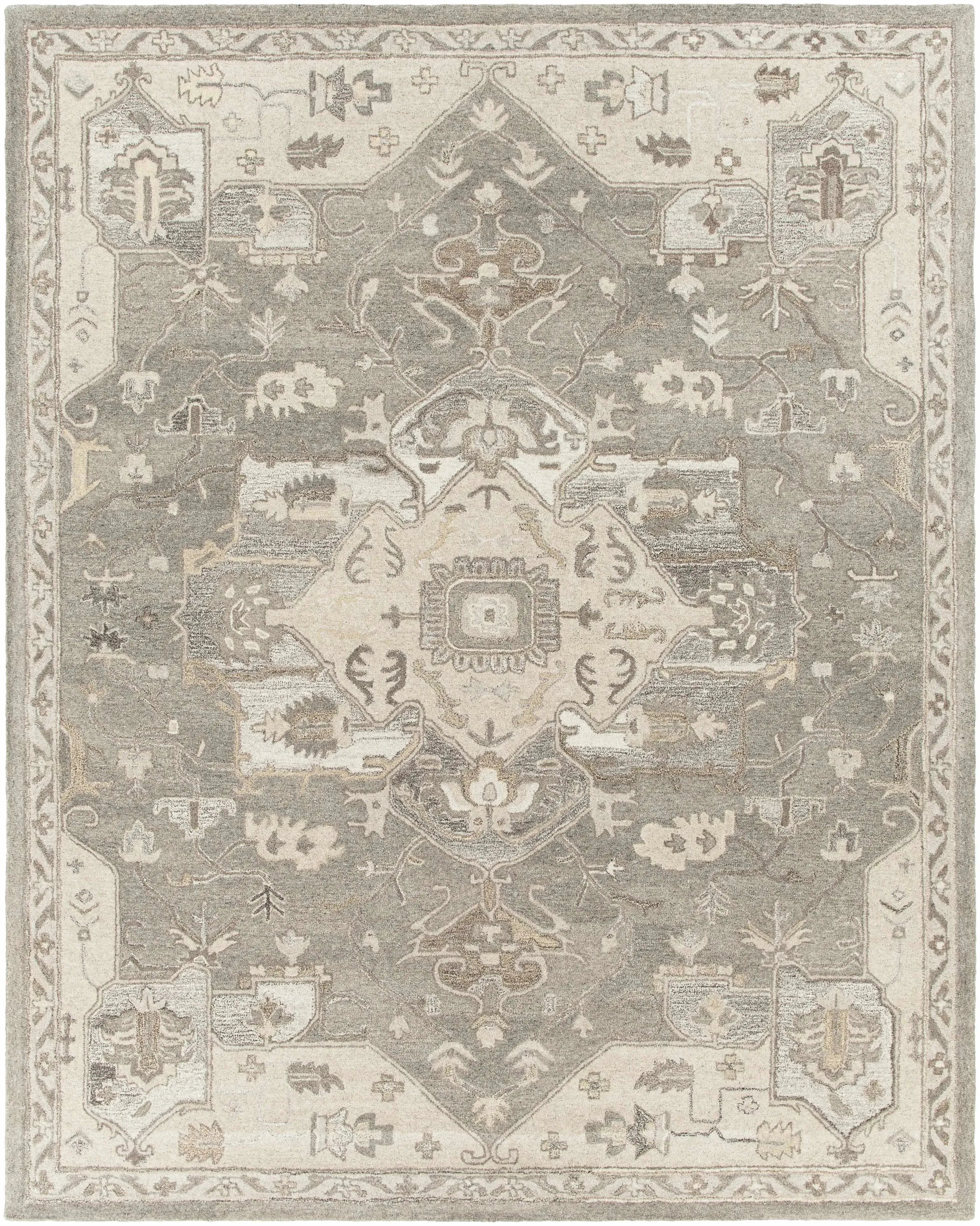 Broomfield 1196 Wool Rug in Taupe