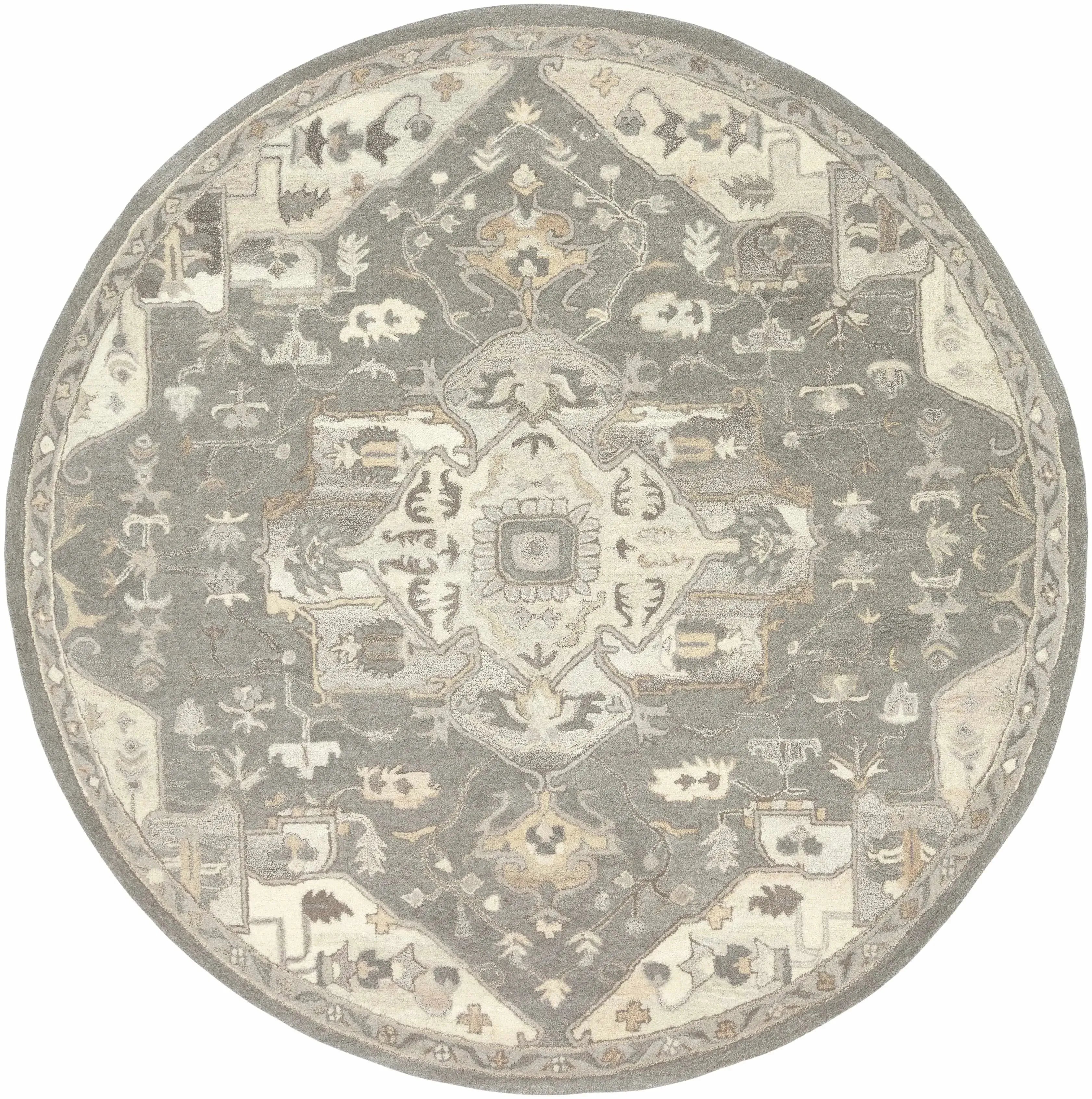 Broomfield 1196 Wool Rug in Taupe