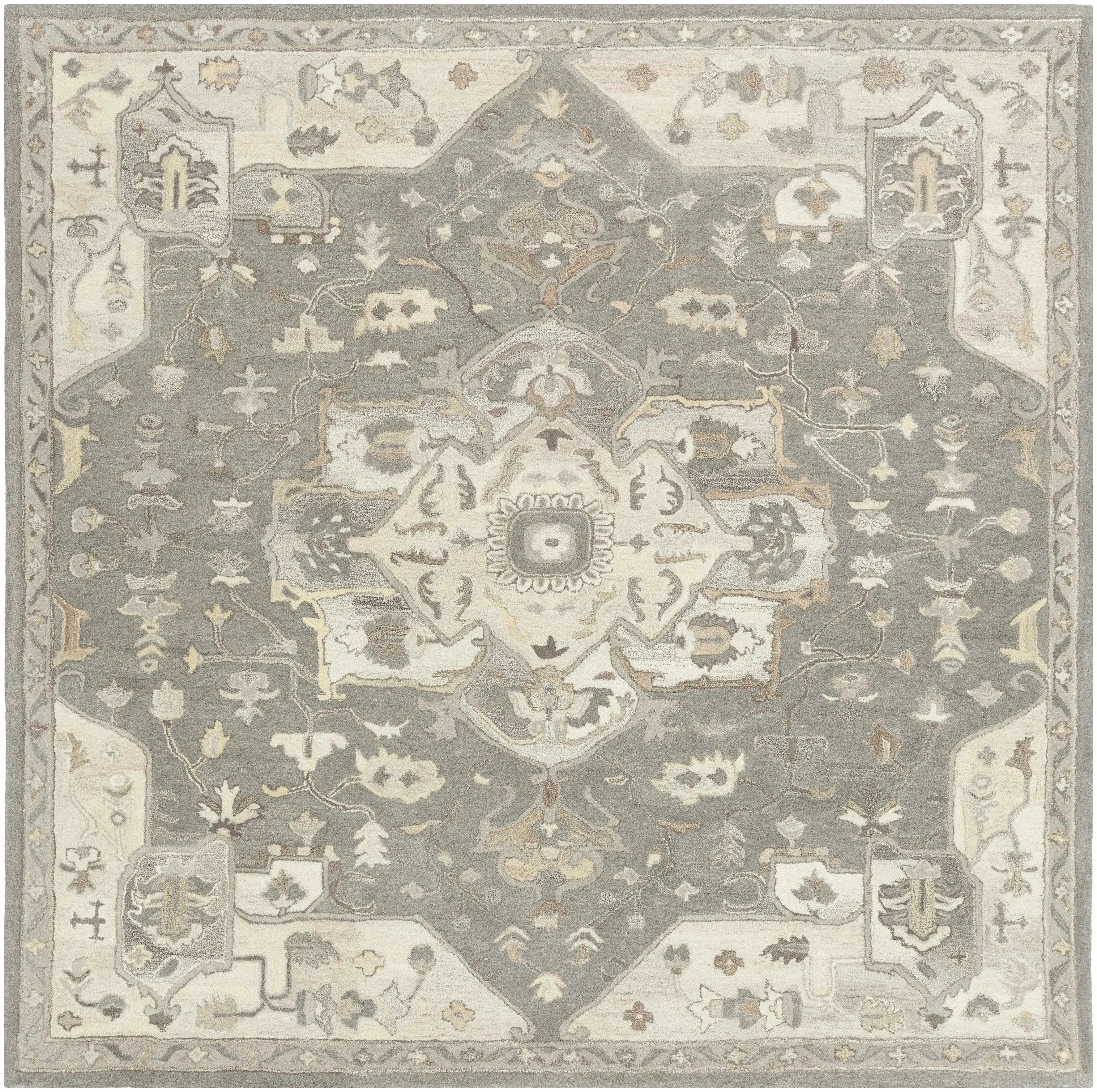 Broomfield 1196 Wool Rug in Taupe