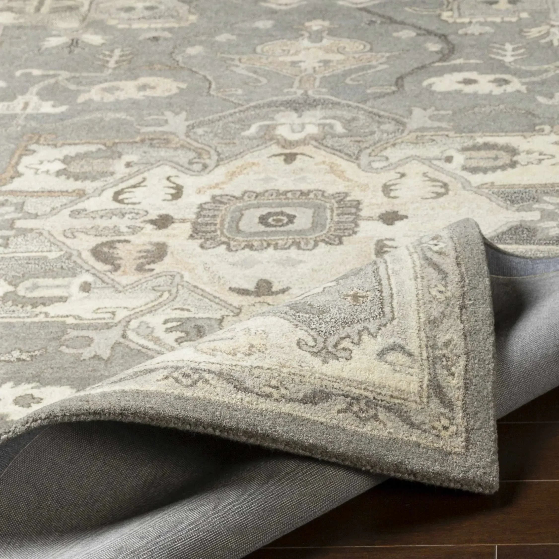 Broomfield 1196 Wool Rug in Taupe
