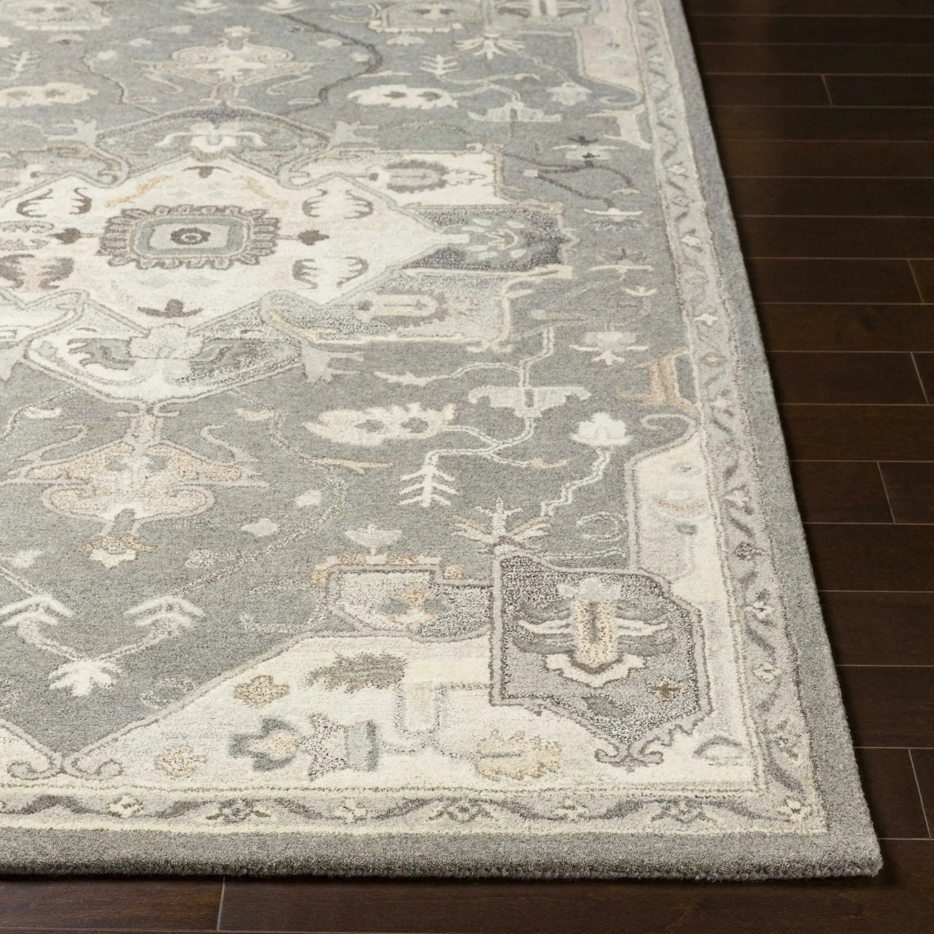 Broomfield 1196 Wool Rug in Taupe