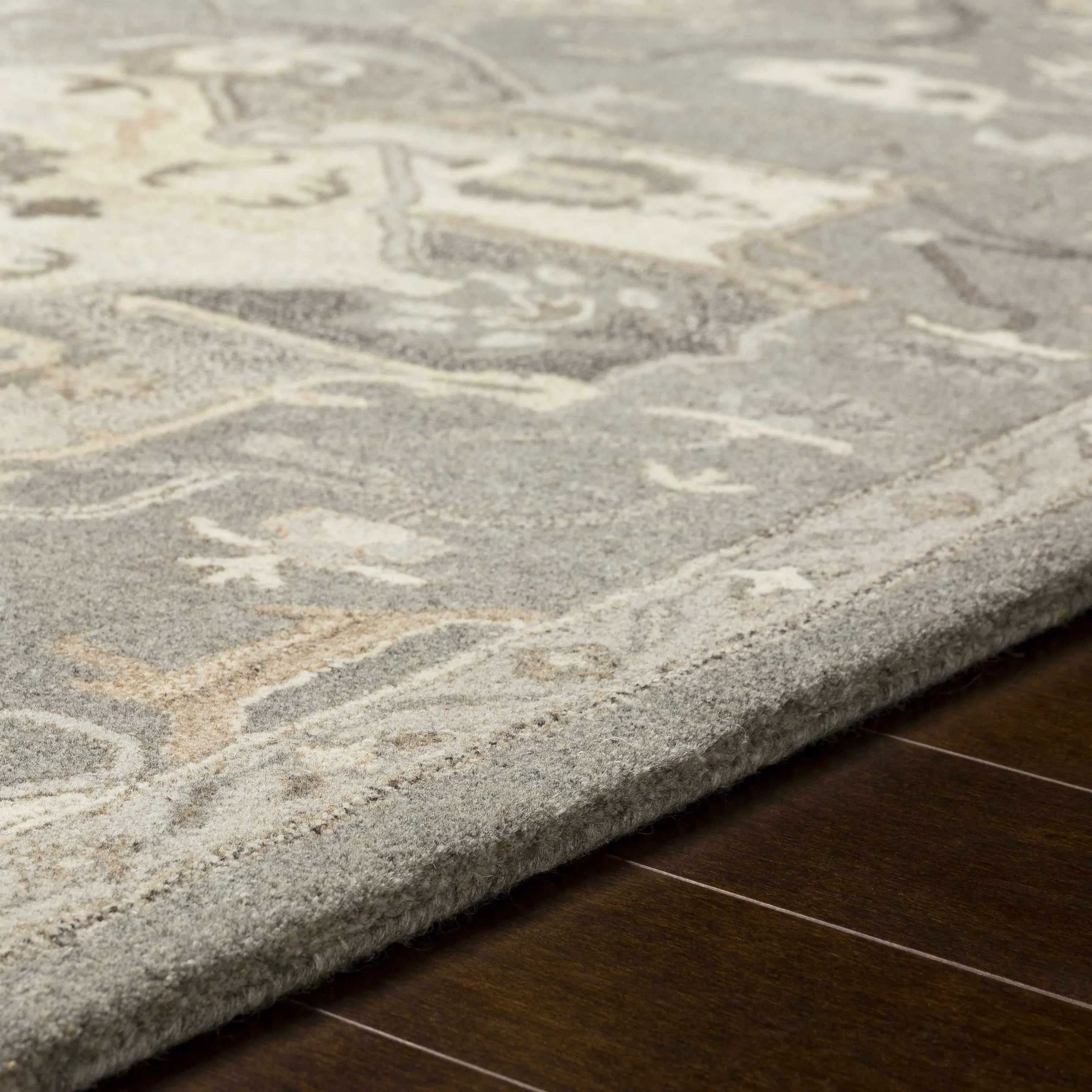 Broomfield 1196 Wool Rug in Taupe