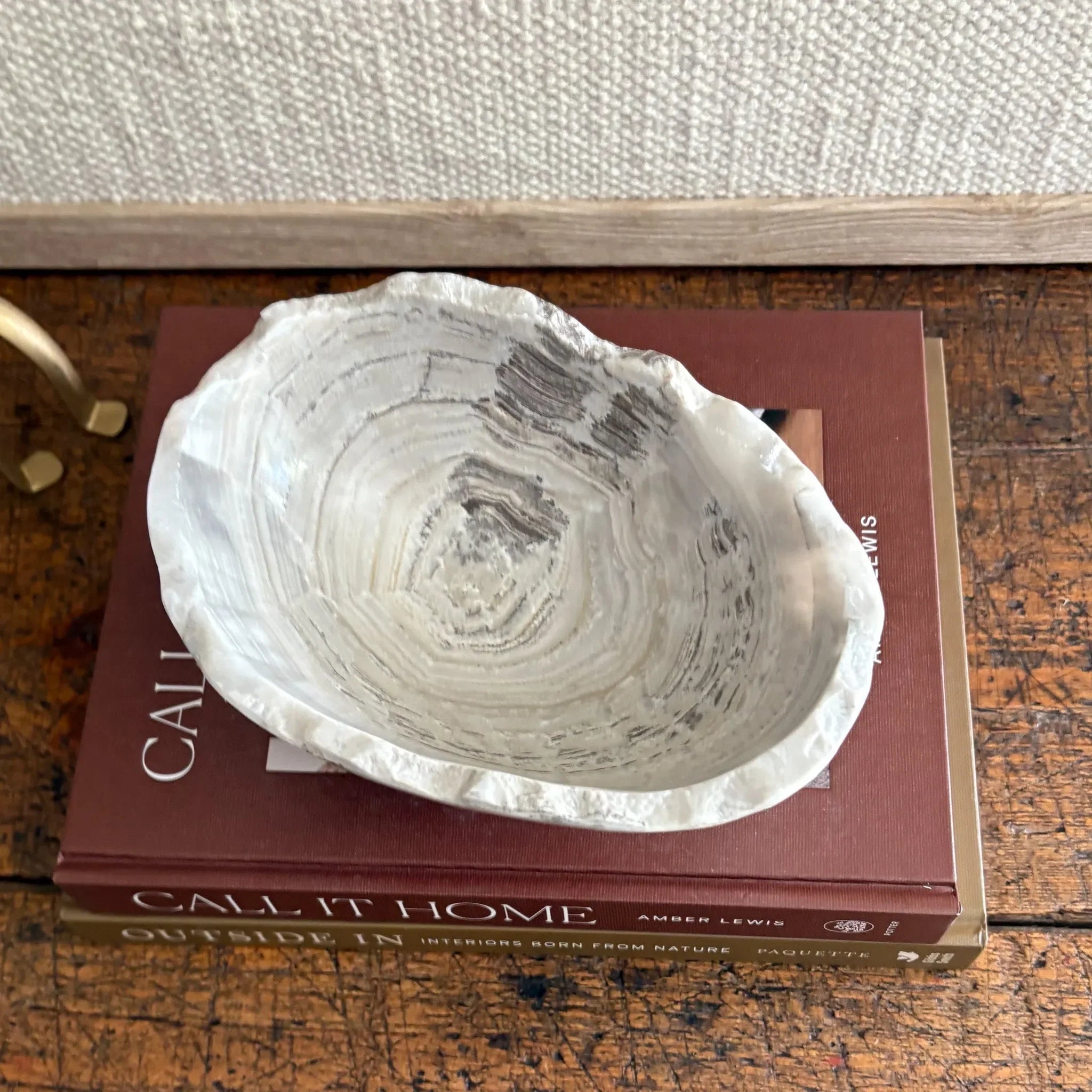 Hand Carved Amber Onyx Bowl - The Mayfair Hall