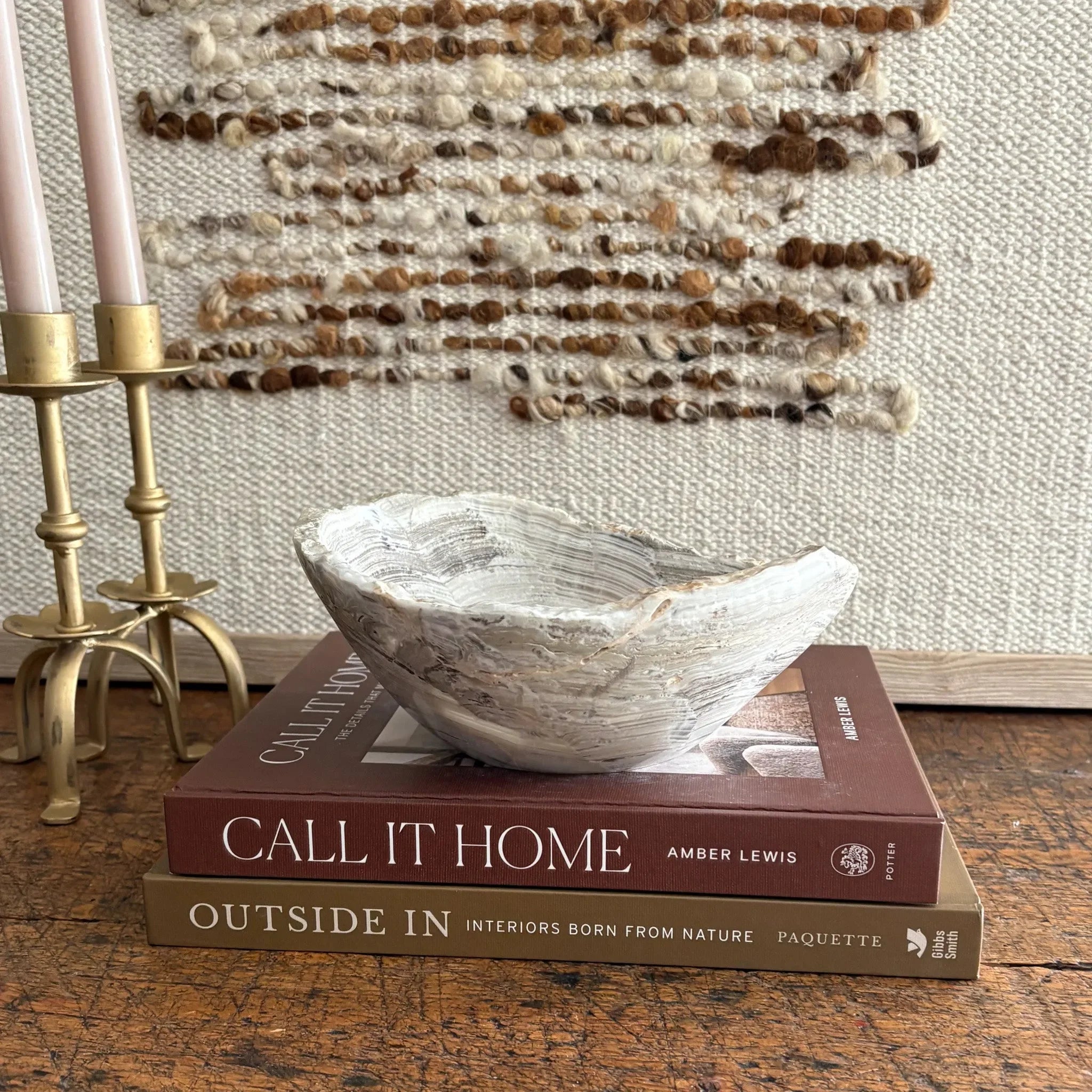 Hand Carved Amber Onyx Bowl - The Mayfair Hall