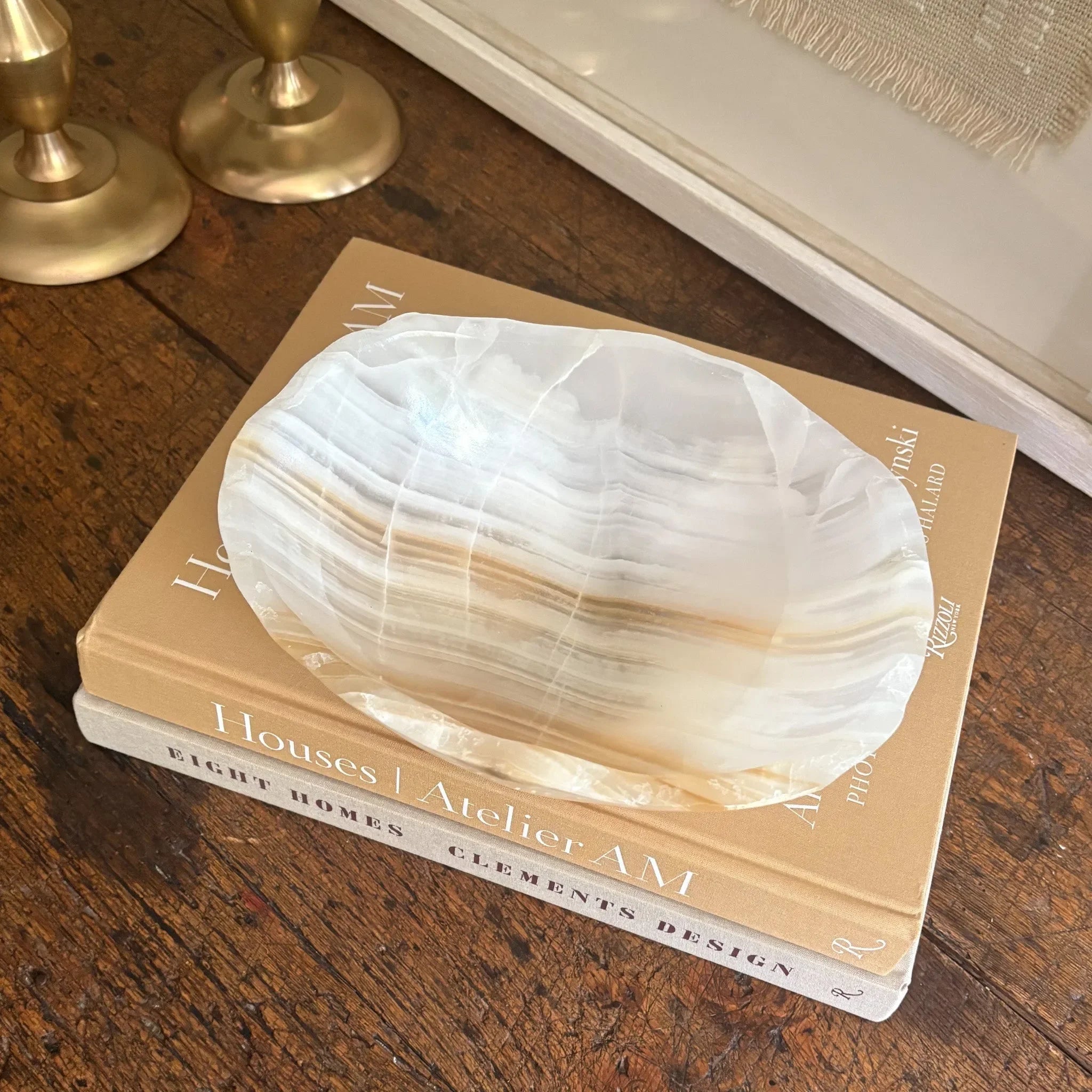 Hand Carved Amber Onyx Bowl - The Mayfair Hall