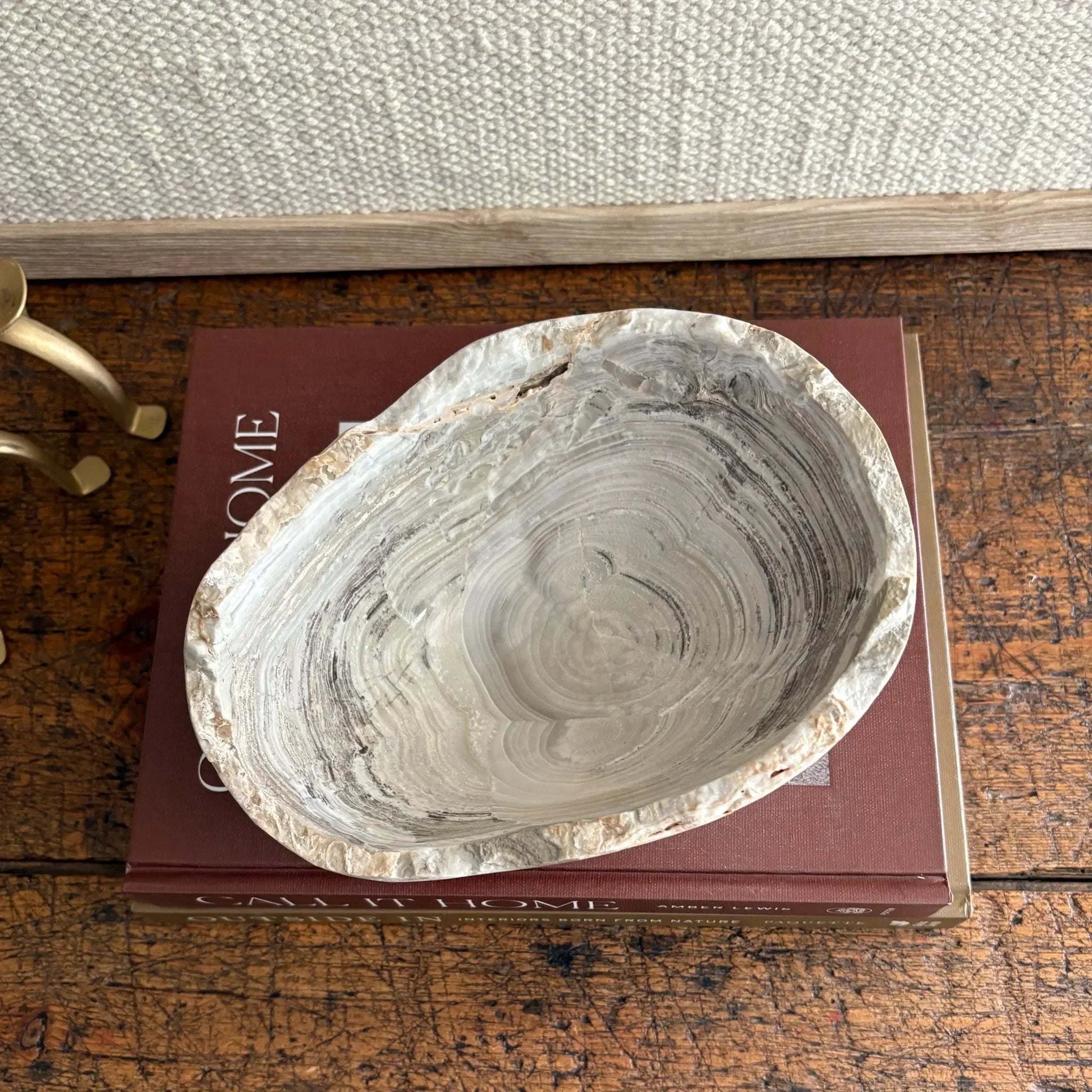 Hand Carved Amber Onyx Bowl - The Mayfair Hall