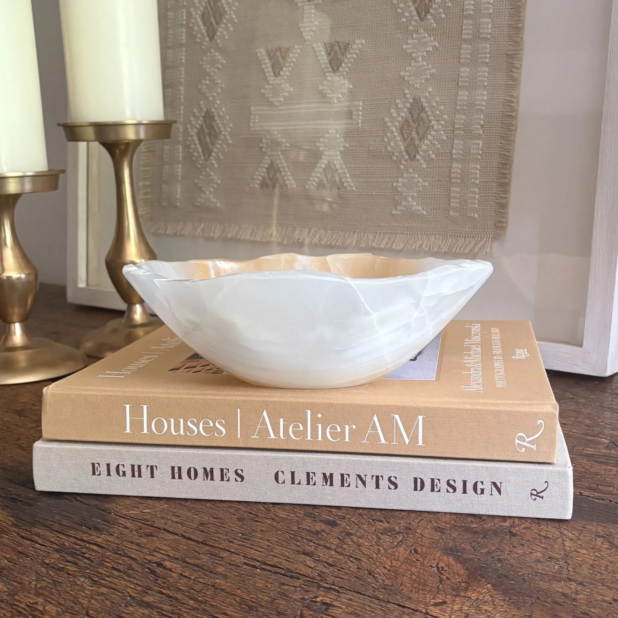 Hand Carved Amber Onyx Bowl - The Mayfair Hall