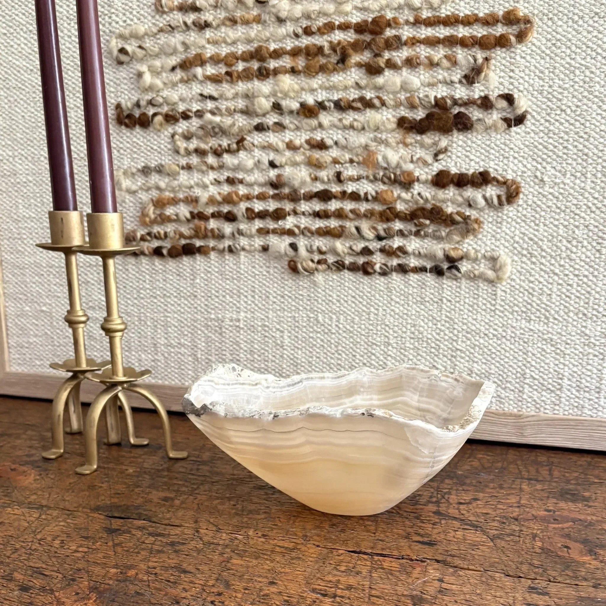 Hand Carved Amber Onyx Bowl - The Mayfair Hall