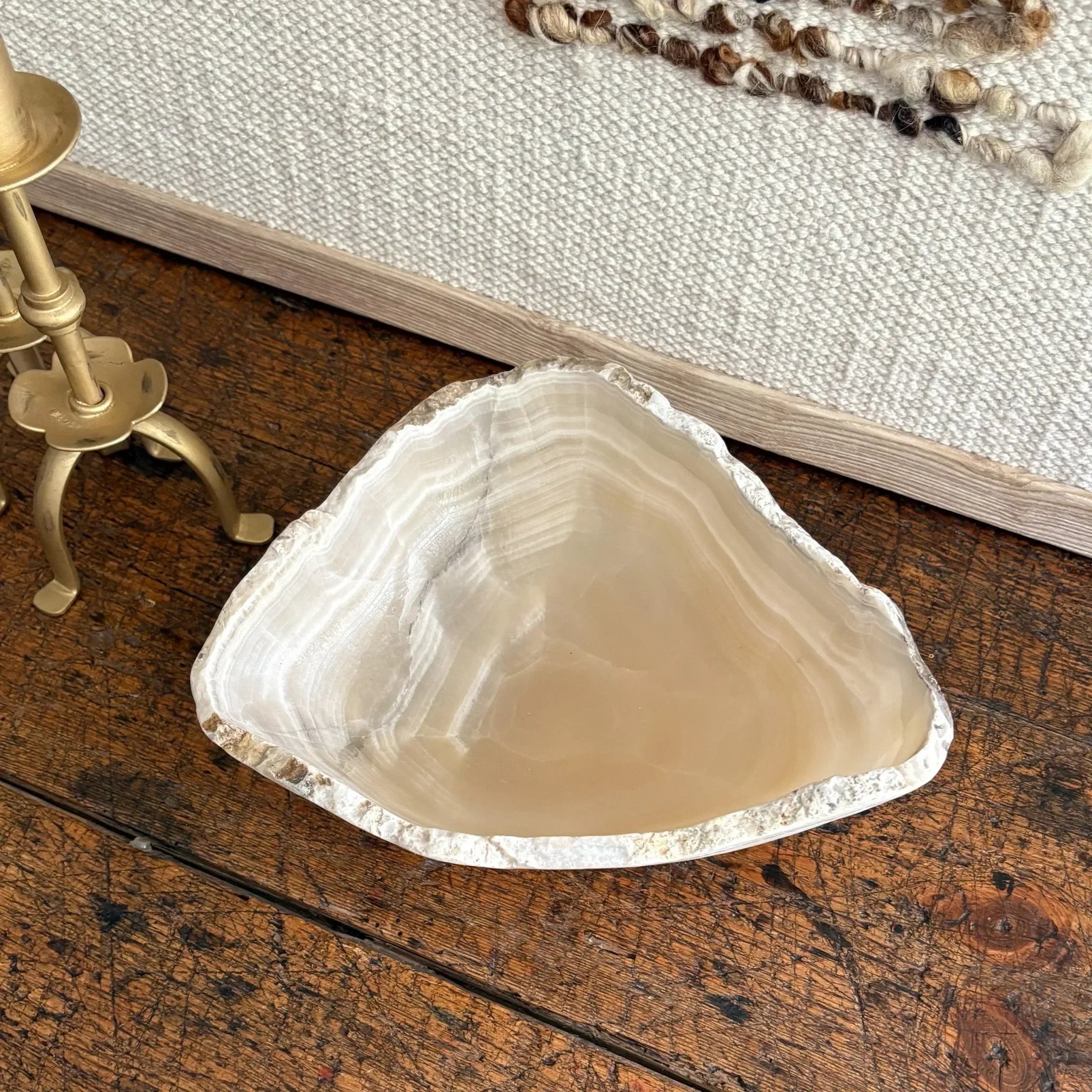 Hand Carved Amber Onyx Bowl - The Mayfair Hall