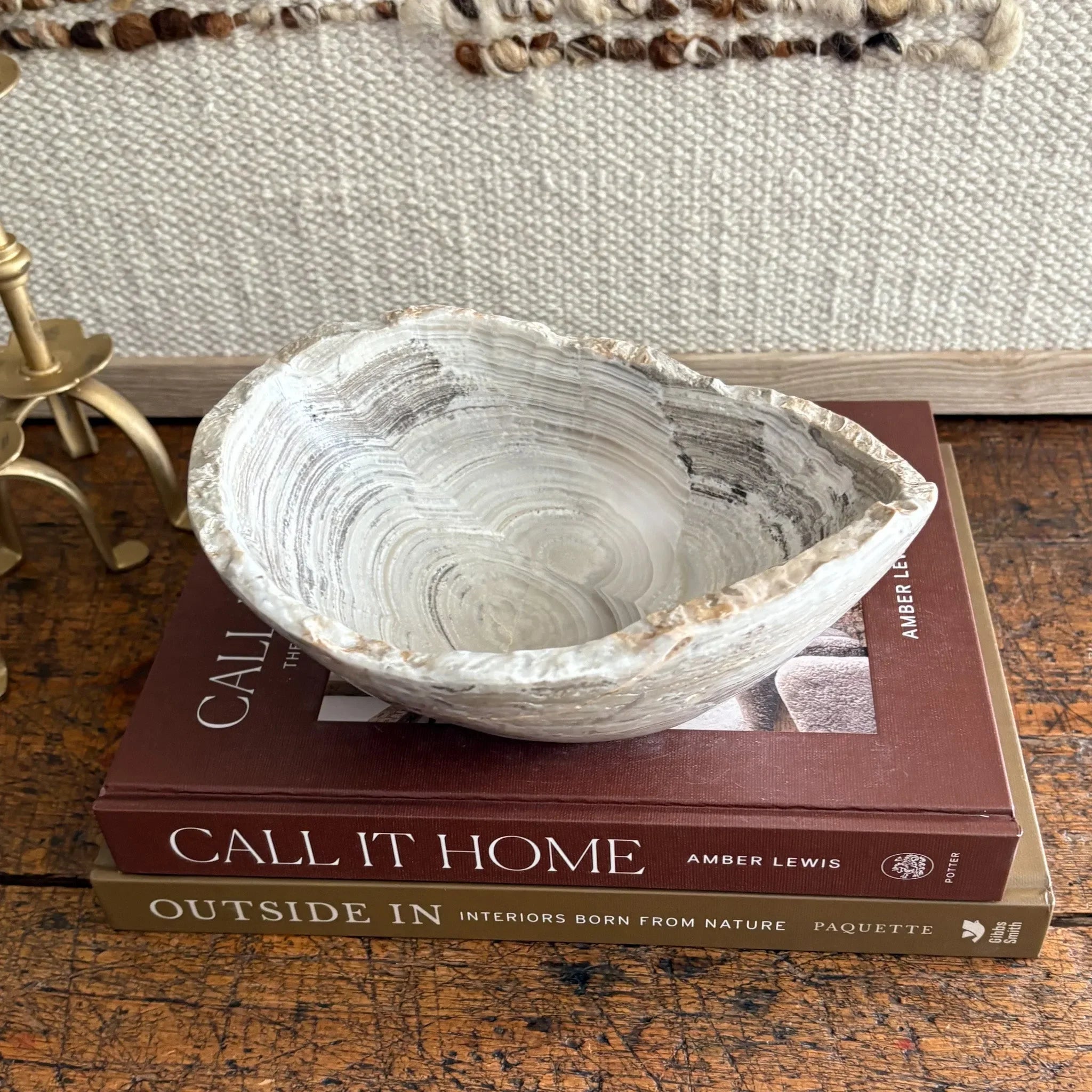 Hand Carved Amber Onyx Bowl - The Mayfair Hall