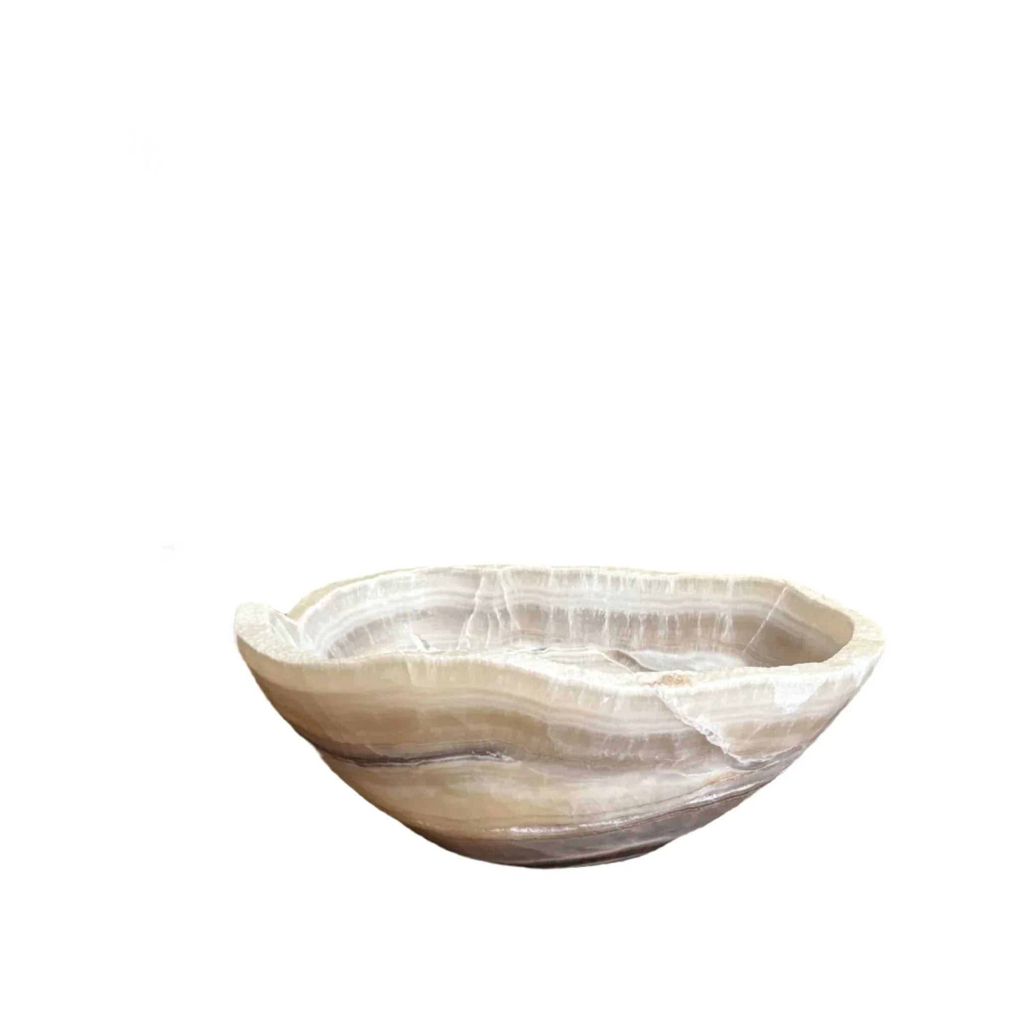 Hand Carved Amber Onyx Bowl - The Mayfair Hall