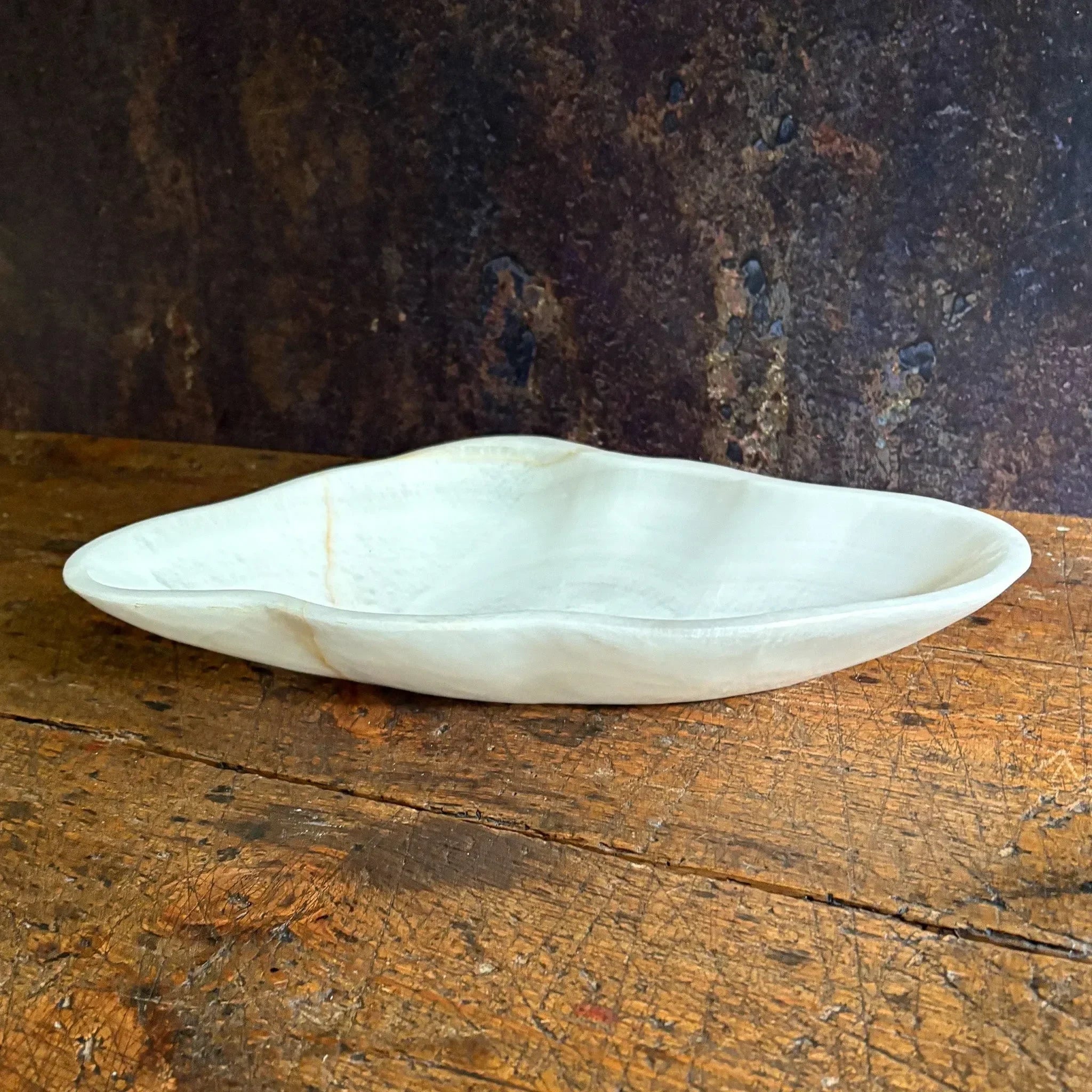 Hand Carved White Onyx Bowl - The Mayfair Hall