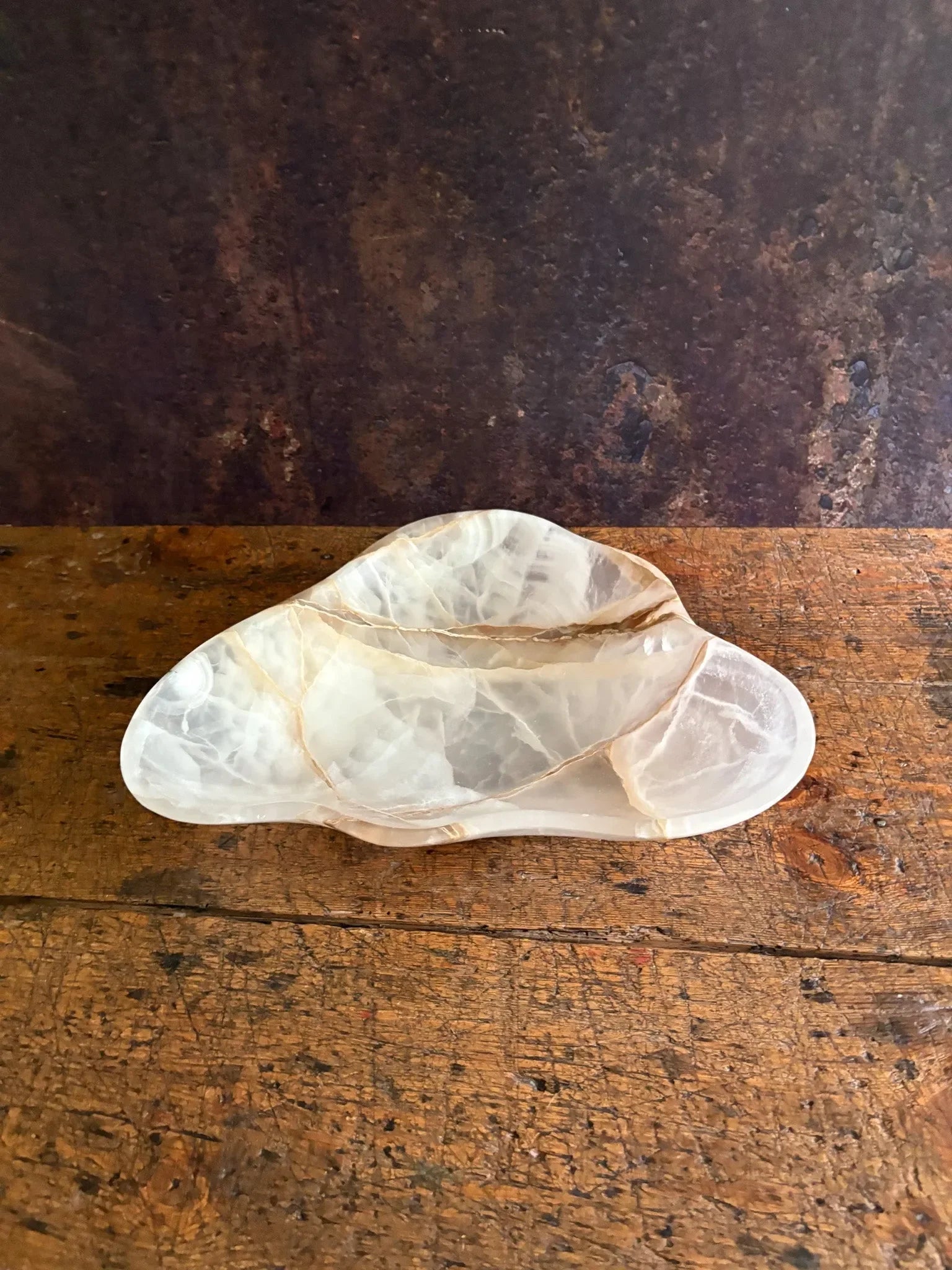 Hand Carved White Onyx Bowl - The Mayfair Hall