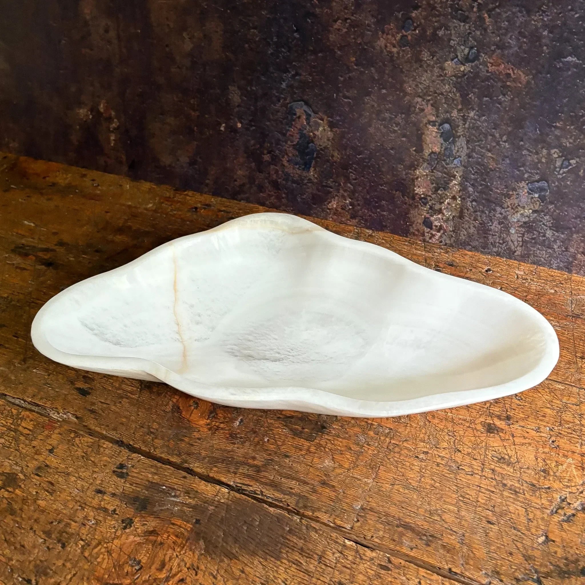 Hand Carved White Onyx Bowl - The Mayfair Hall