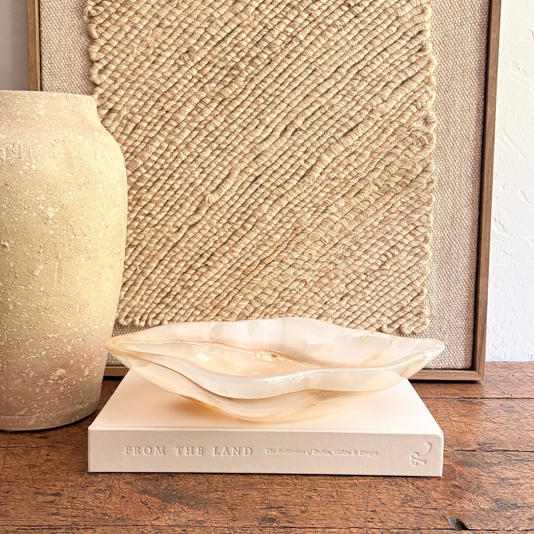 Hand Carved White Onyx Bowl