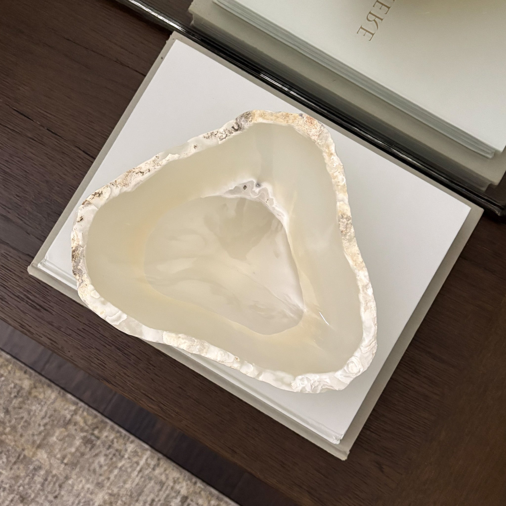 Hand Carved White Onyx Bowl