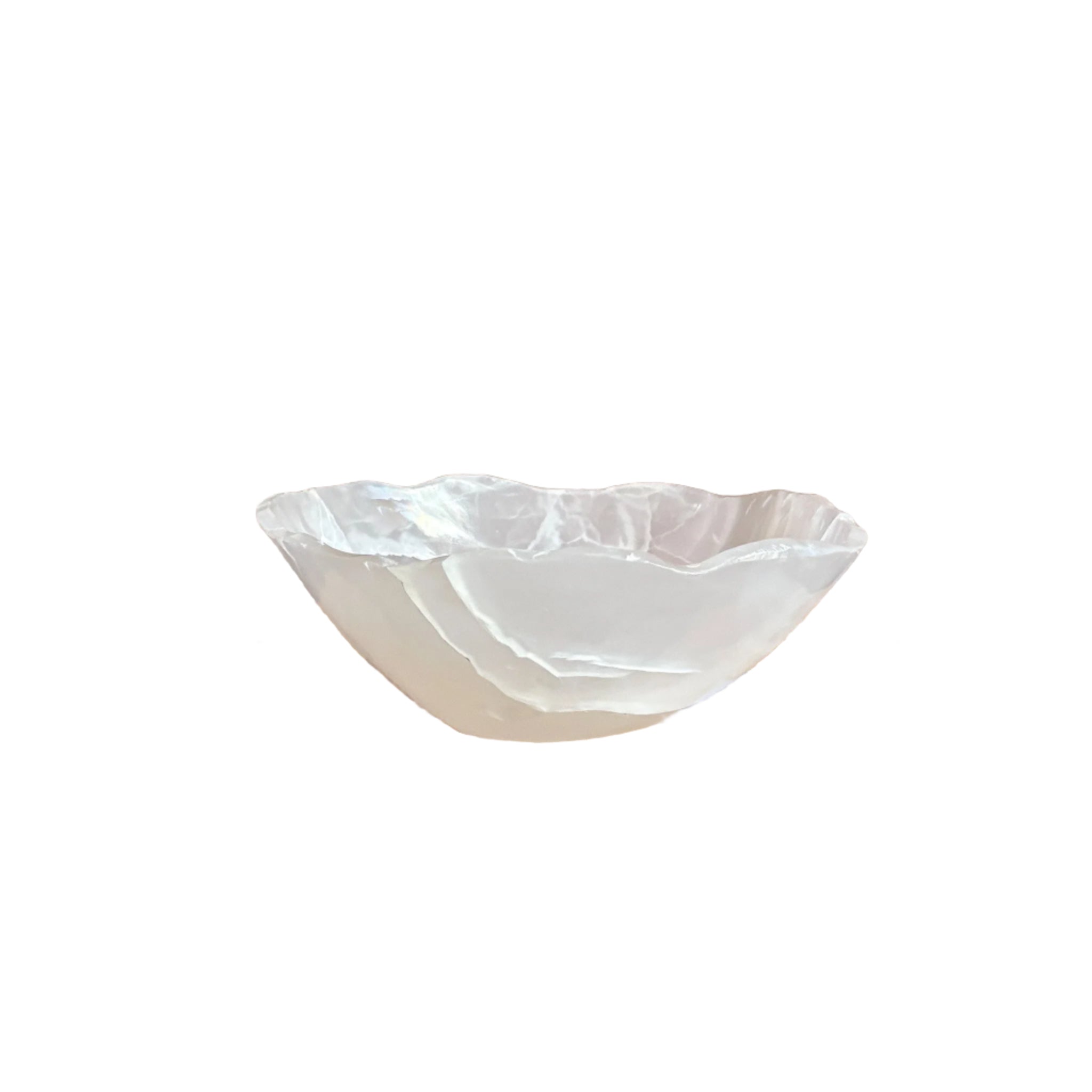 Hand Carved White Onyx Bowl