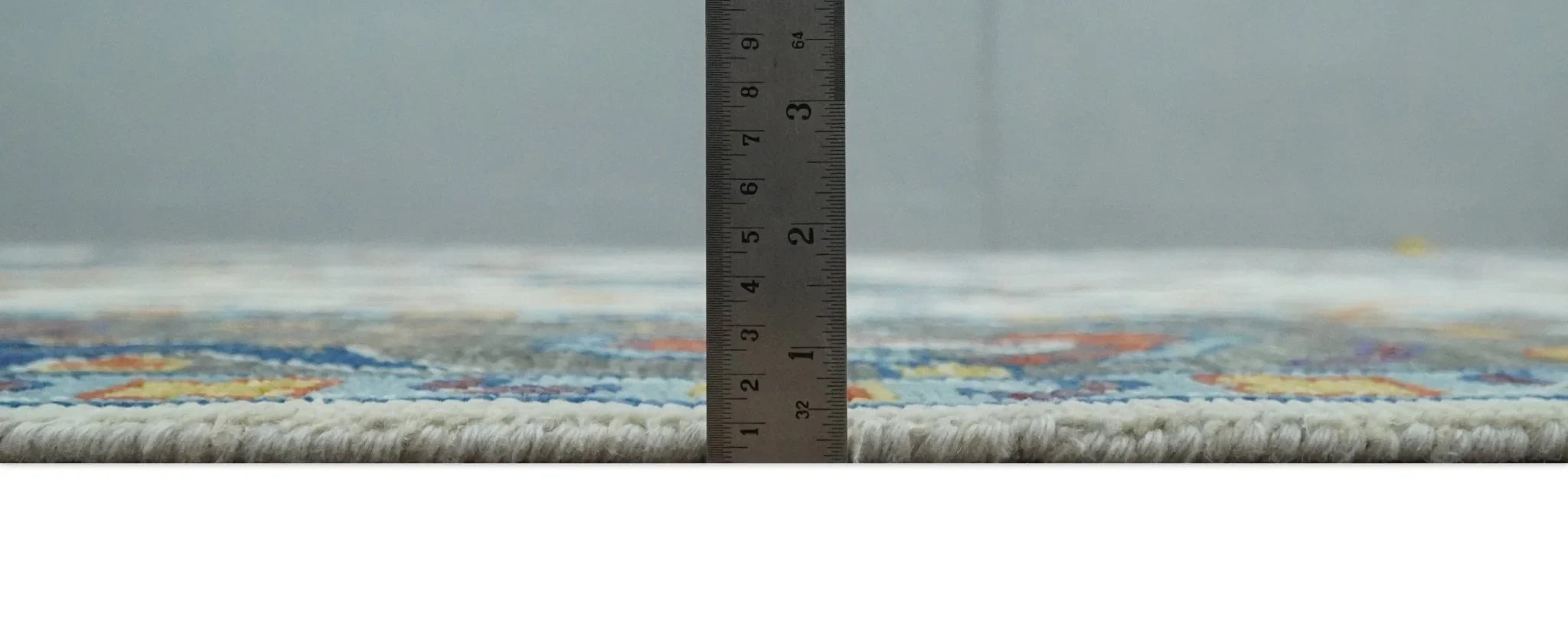 Hand Knotted 5x8, 6x9, 8x10, 9x12, 10x14 and 12x15 Ivory, Charcoal and Blue Traditional Persian Oushak Wool Rug | TRDCP892 - The Rug Decor