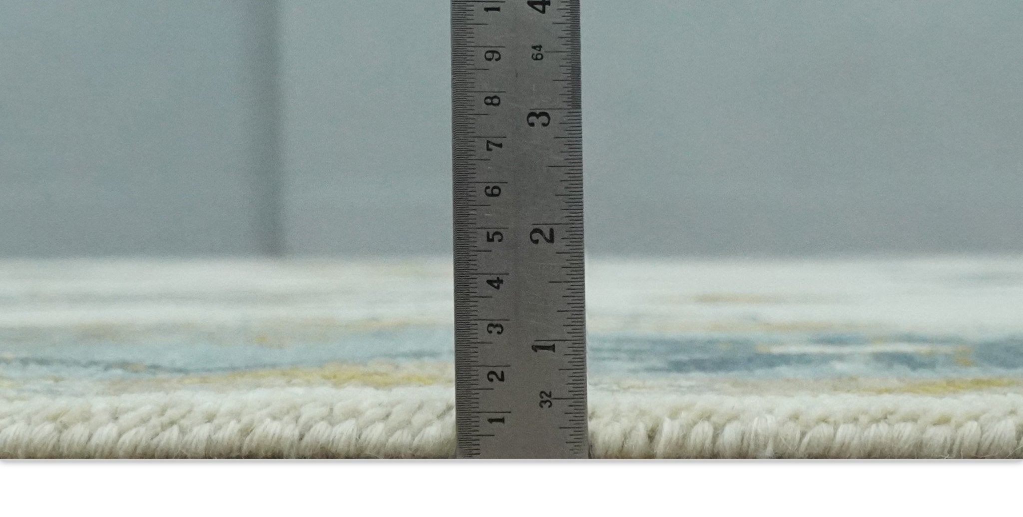 Hand Knotted 5x8, 6x9, 8x10, 9x12, 10x14 and 12x15 Ivory, Silver and Blue Traditional Vintage Oushak Wool Rug | TRDCP1342 - The Rug Decor